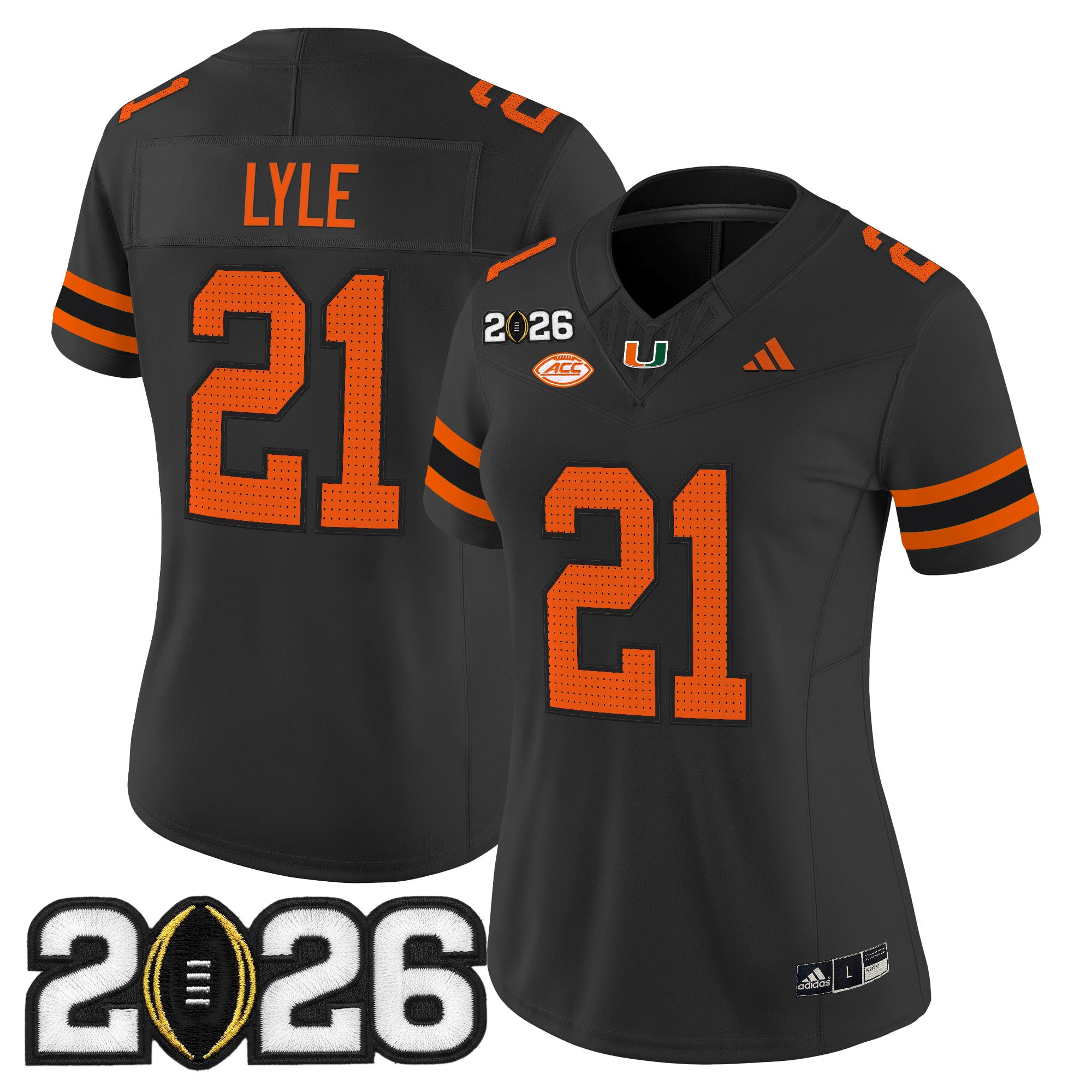 Women's Miami Hurricanes 2026 CFP Final Patch Vapor Limited Jersey - All Stitched