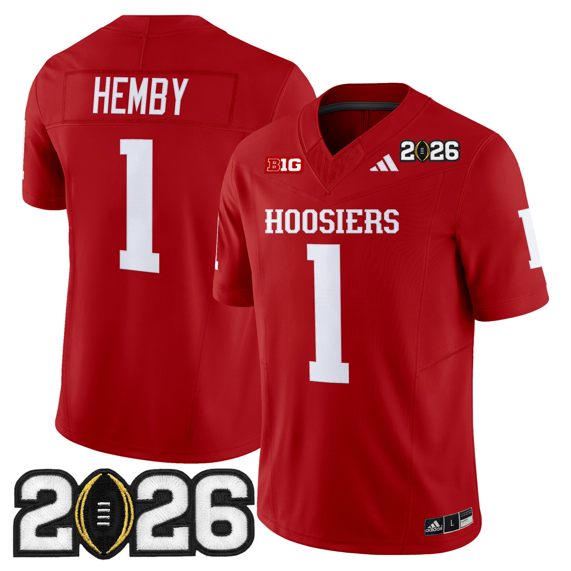 Men's Indiana Hoosiers 2026 CFP Final Patch Vapor Limited Jersey - All Stitched