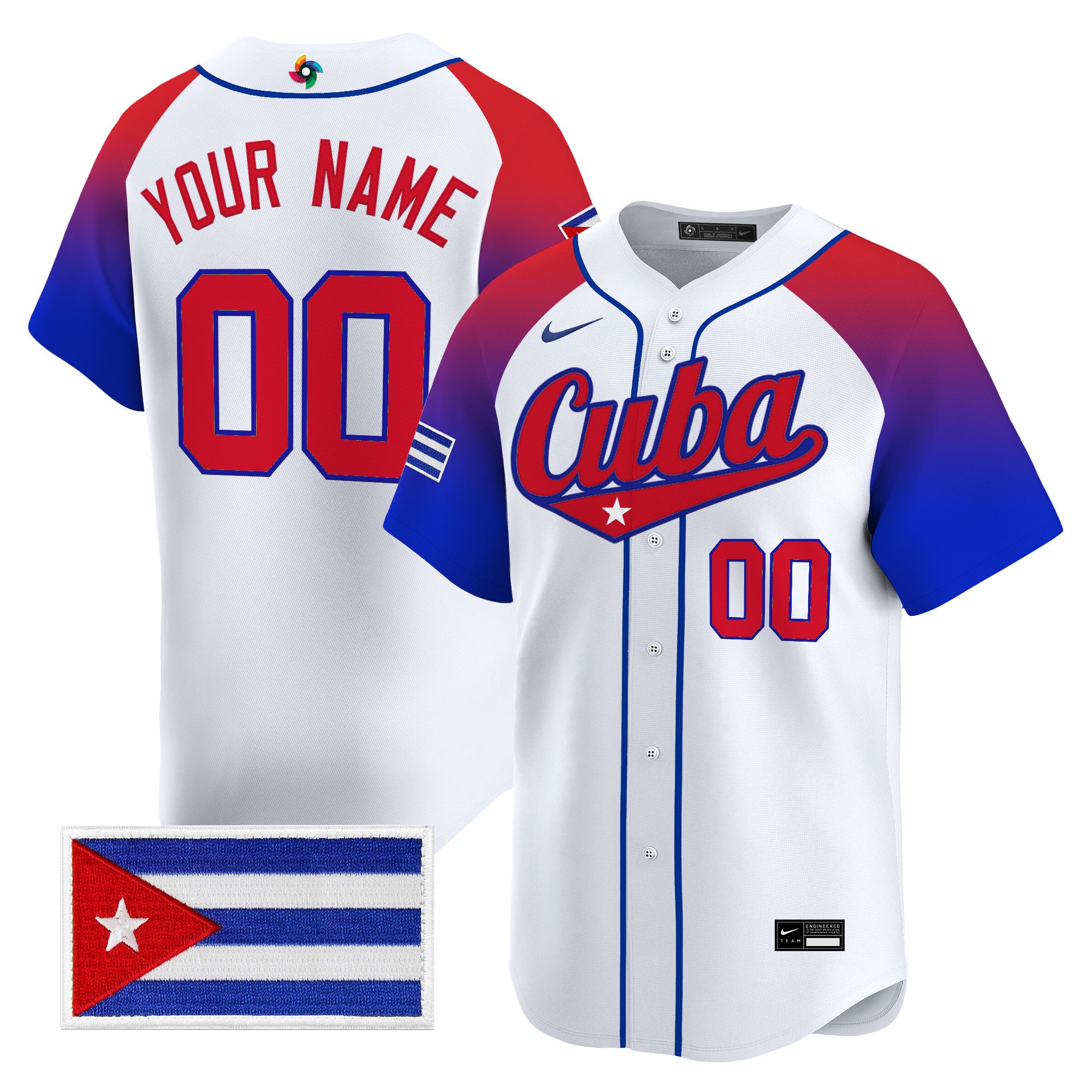 Team Cuba World Baseball Classic Vapor Premier Custom Jersey - All Stitched