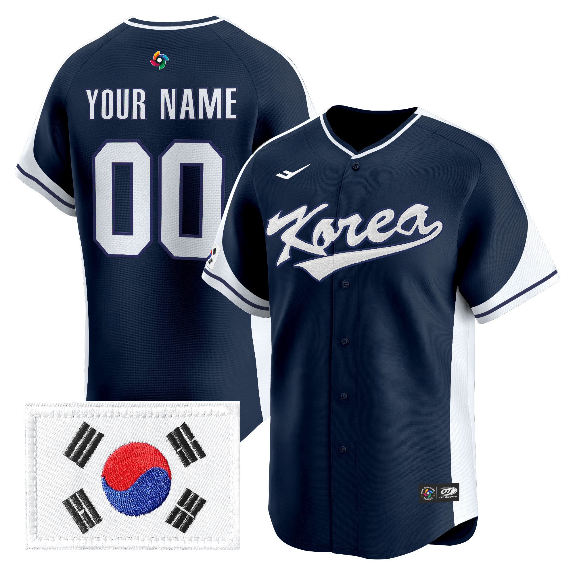 Team Korea 2026 World Baseball Classic Vapor Premier Custom Jersey - All Stitched
