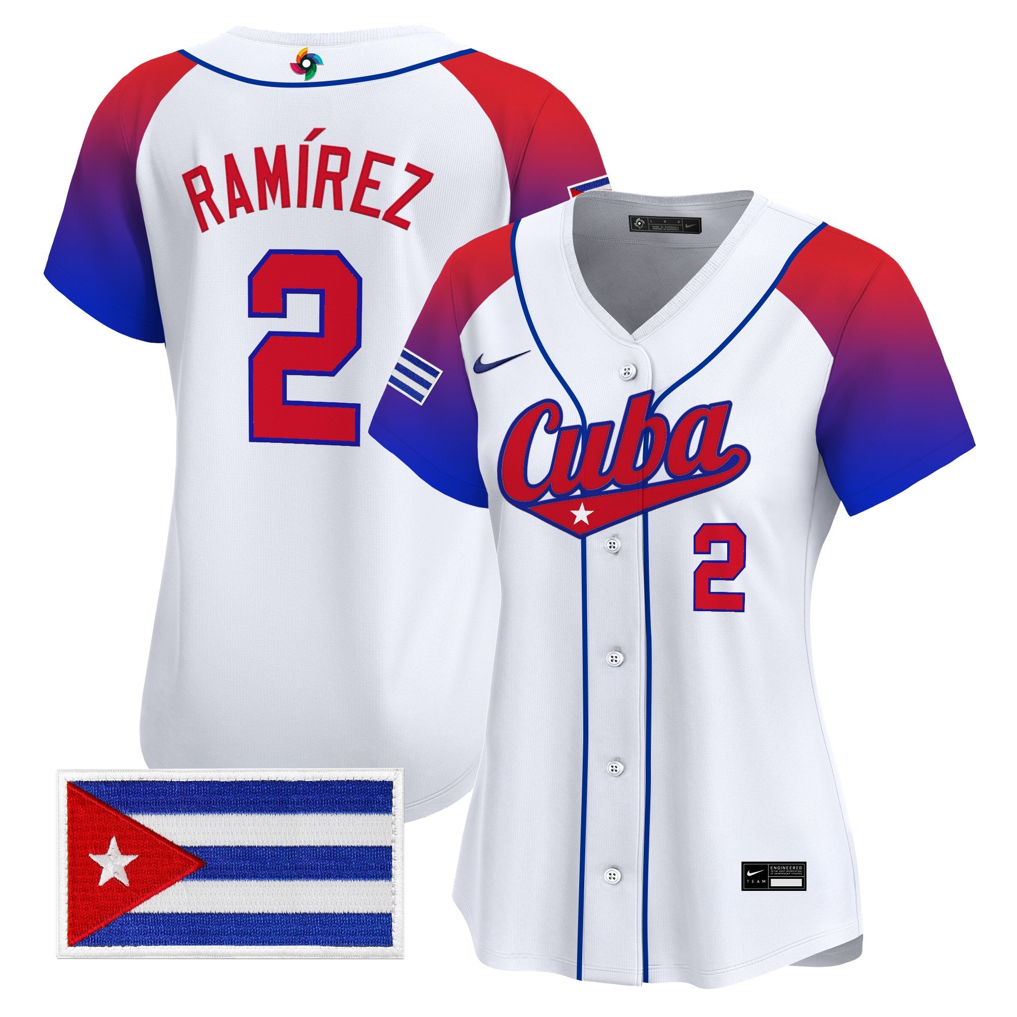 Women's Team Cuba World Baseball Classic Vapor Premier Jersey - All Stitched
