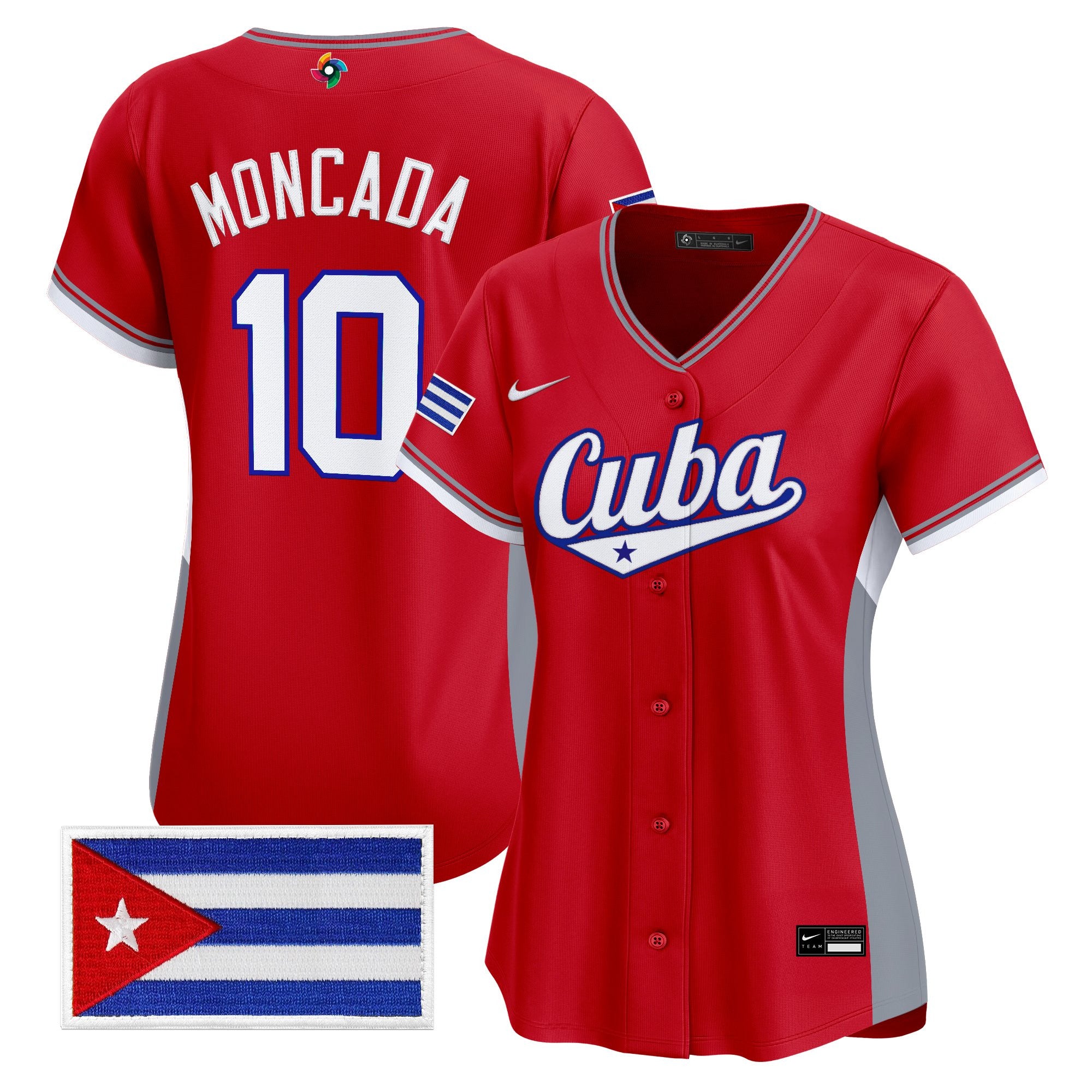 Women's Team Cuba World Baseball Classic Vapor Premier Jersey - All Stitched