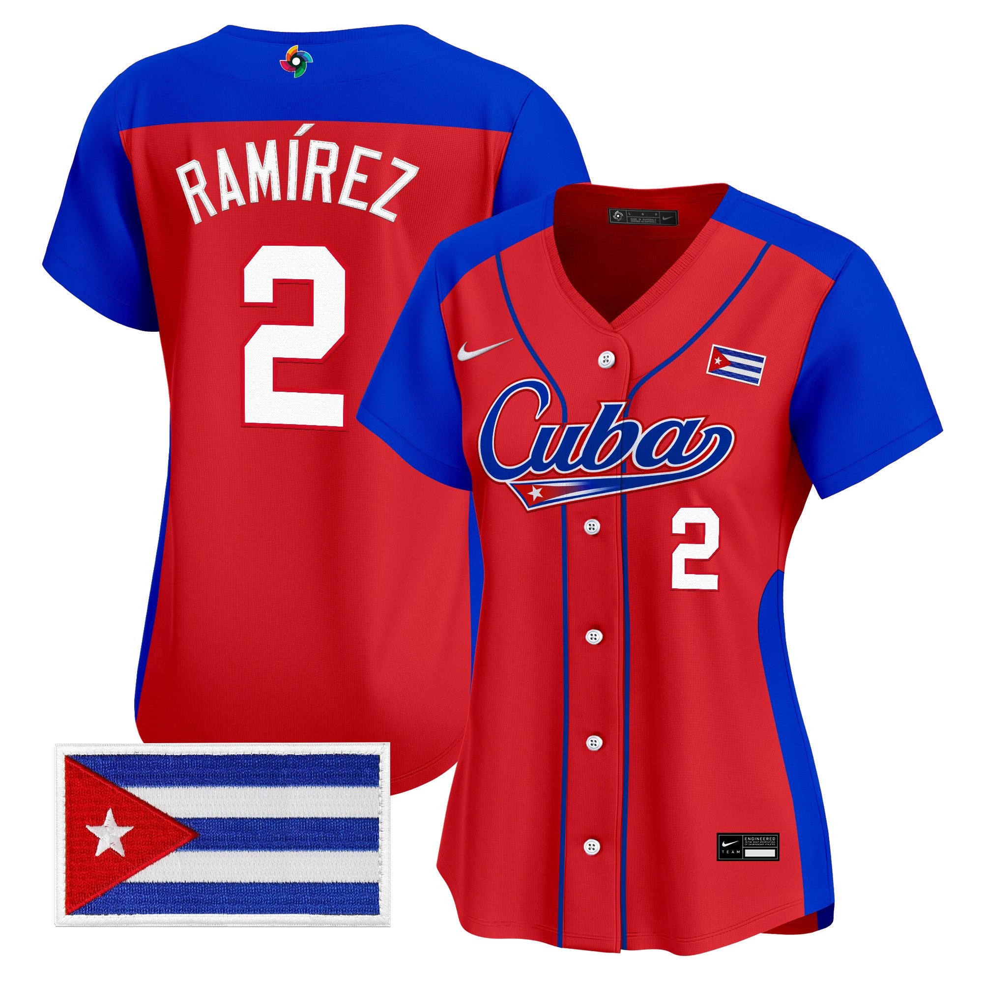 Women's Team Cuba World Baseball Classic Vapor Premier Jersey - All Stitched