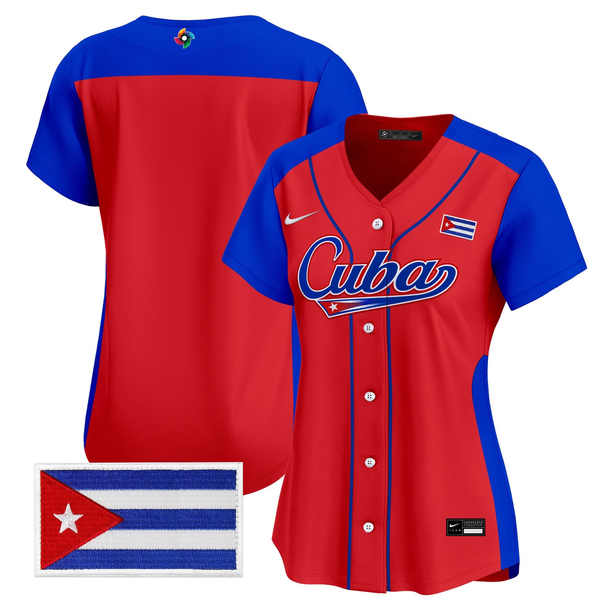 Women's Team Cuba World Baseball Classic Vapor Premier Jersey - All Stitched