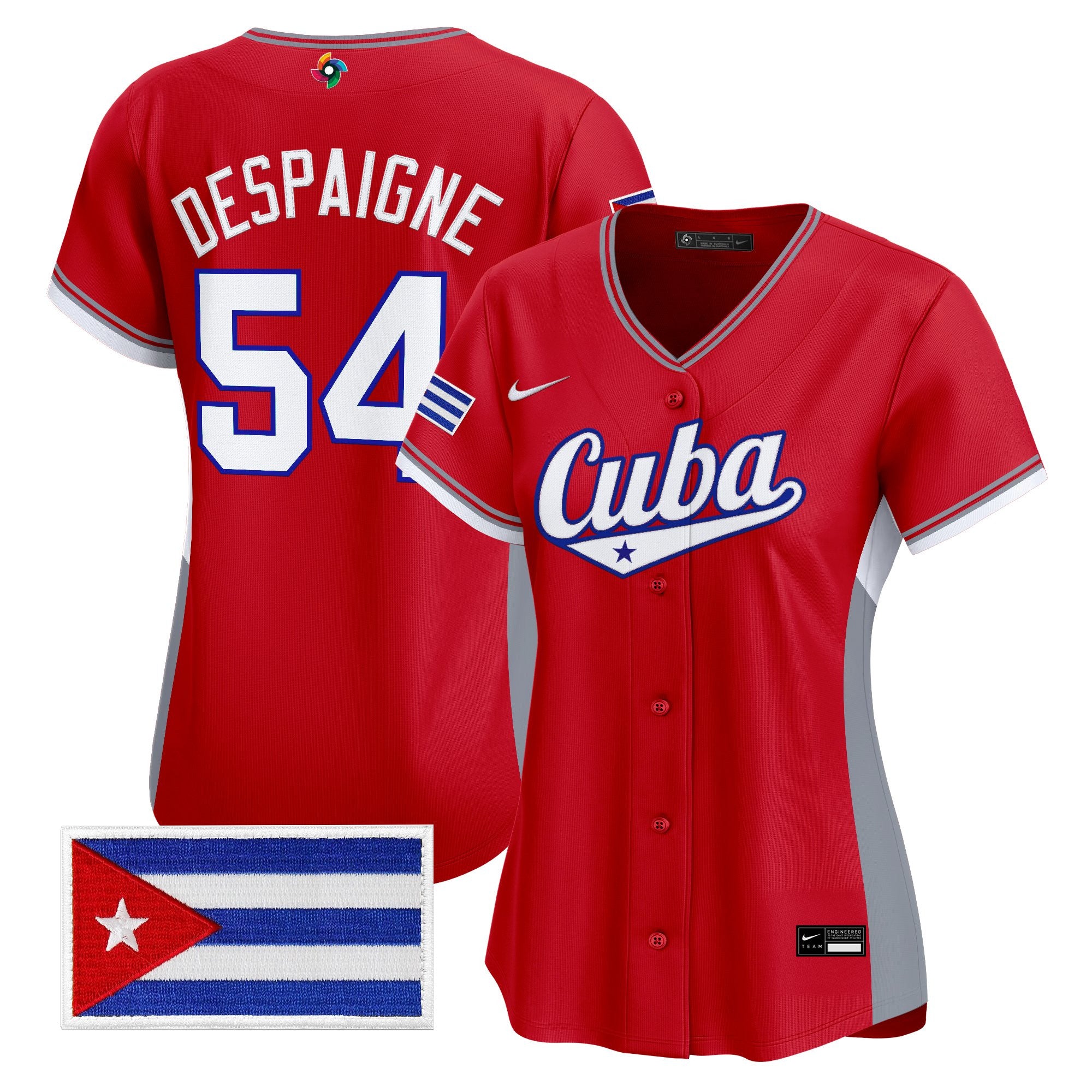 Women's Team Cuba World Baseball Classic Vapor Premier Jersey - All Stitched