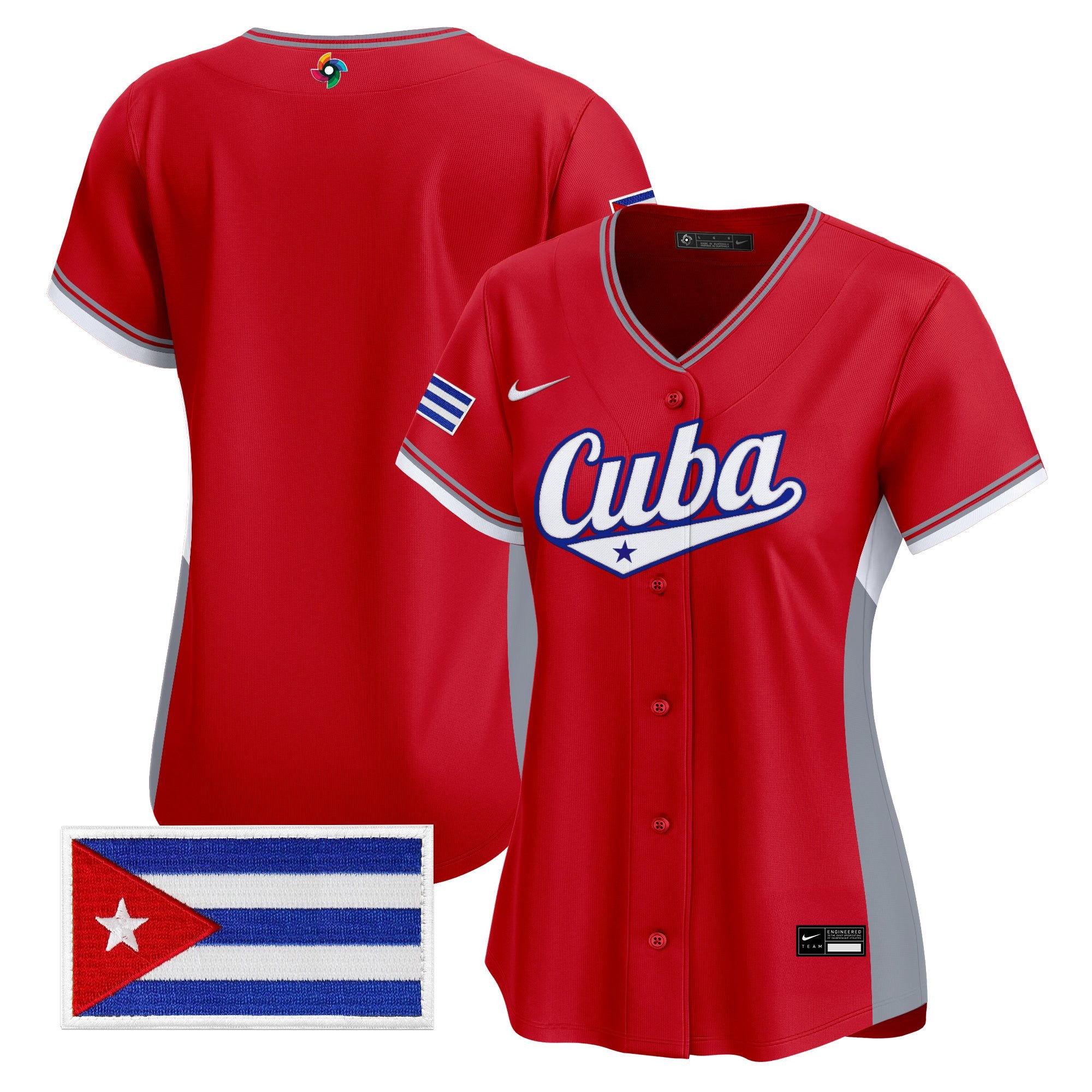Women's Team Cuba World Baseball Classic Vapor Premier Jersey - All Stitched