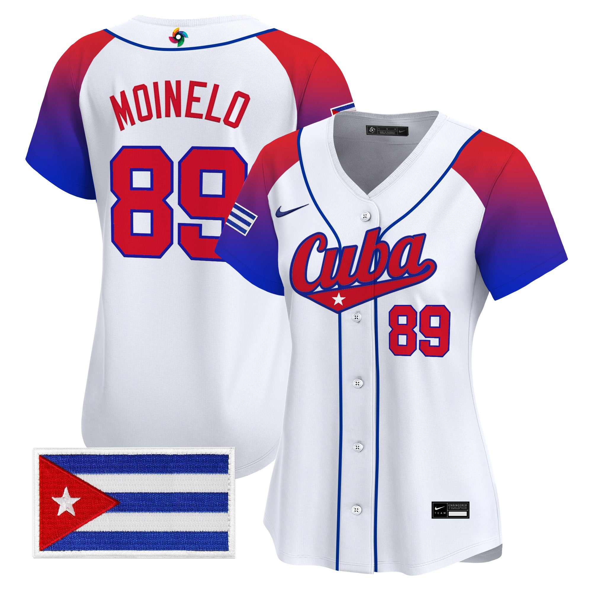 Women's Team Cuba World Baseball Classic Vapor Premier Jersey - All Stitched