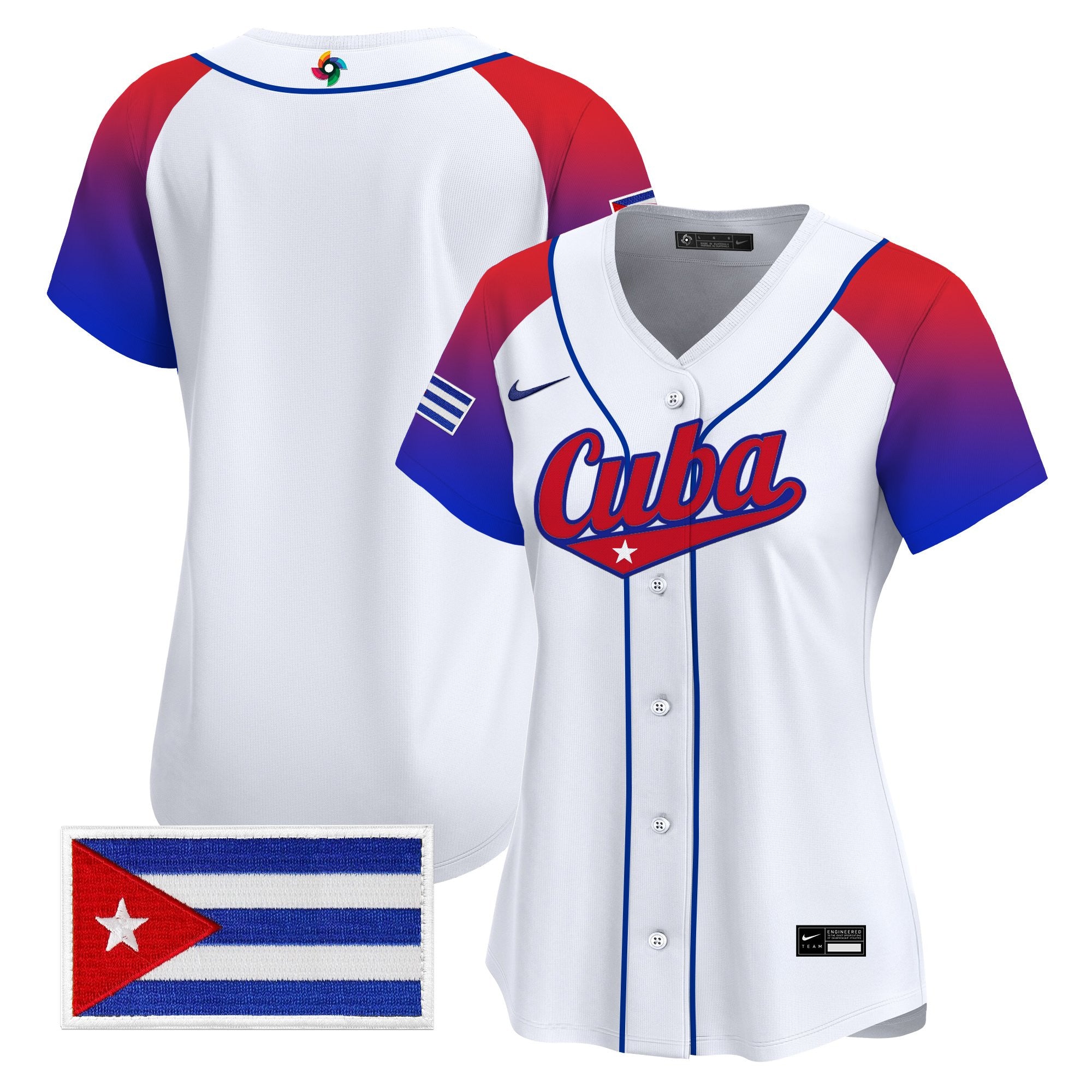 Women's Team Cuba World Baseball Classic Vapor Premier Jersey - All Stitched