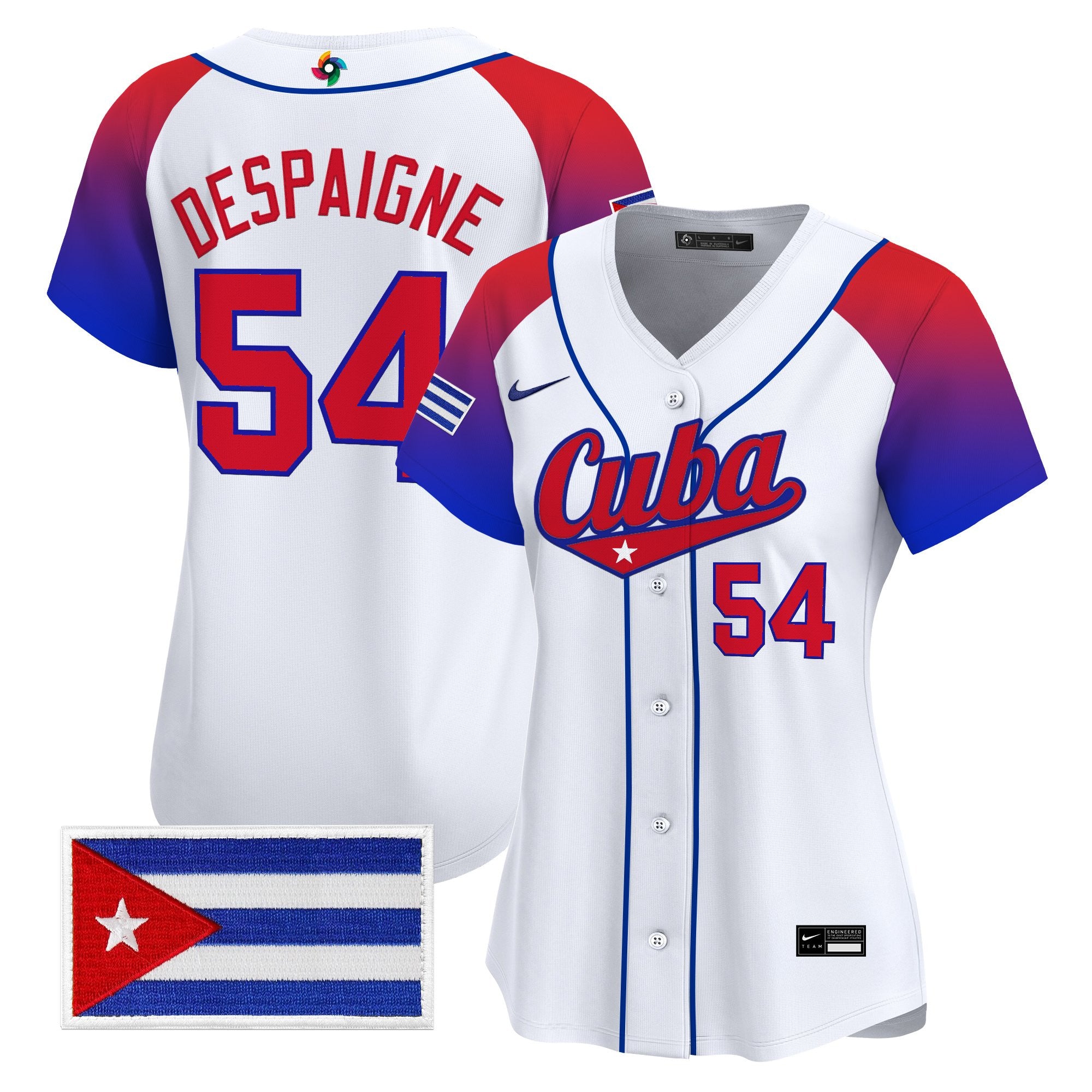 Women's Team Cuba World Baseball Classic Vapor Premier Jersey - All Stitched