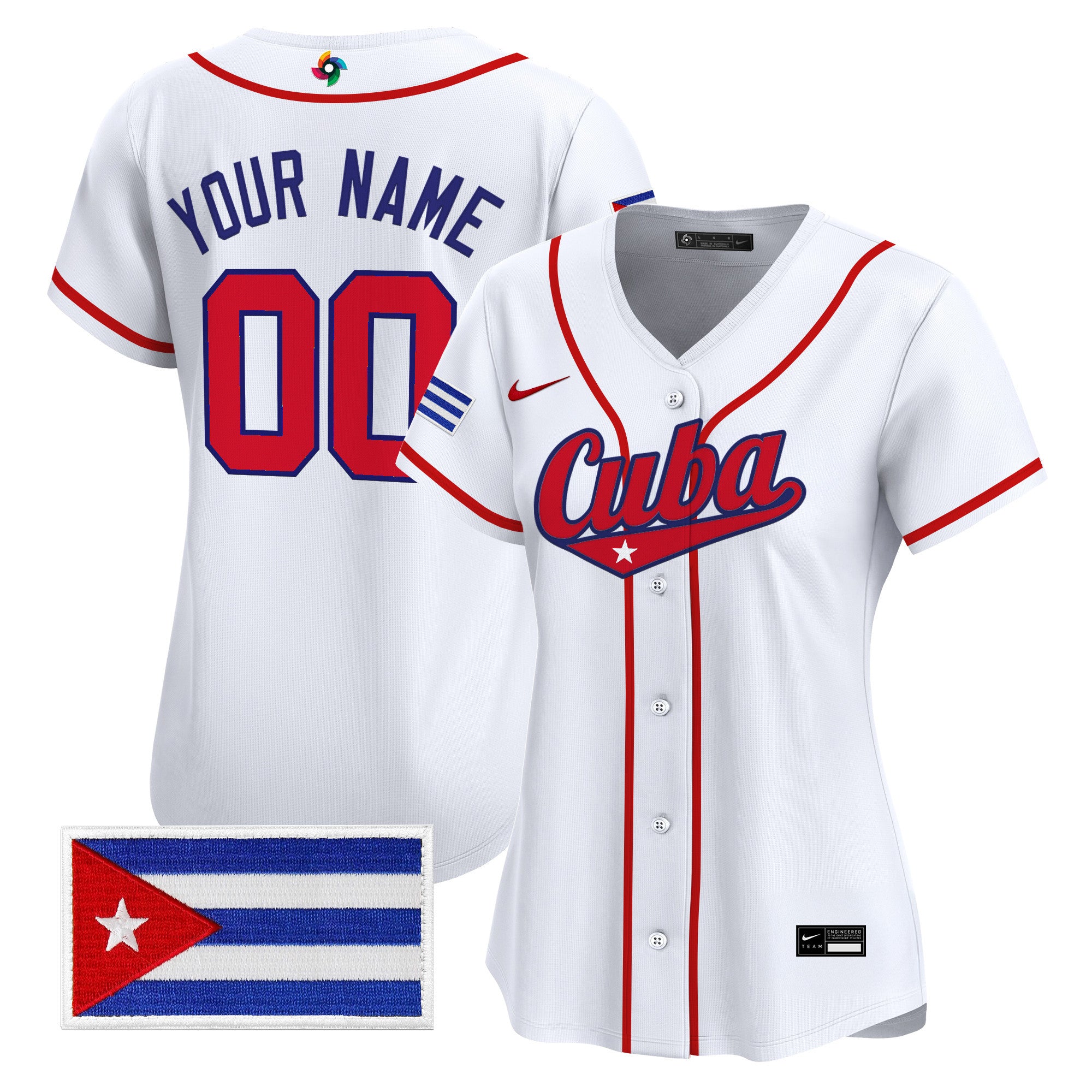 Team Cuba World Baseball Classic Vapor Premier Custom Jersey - All Stitched