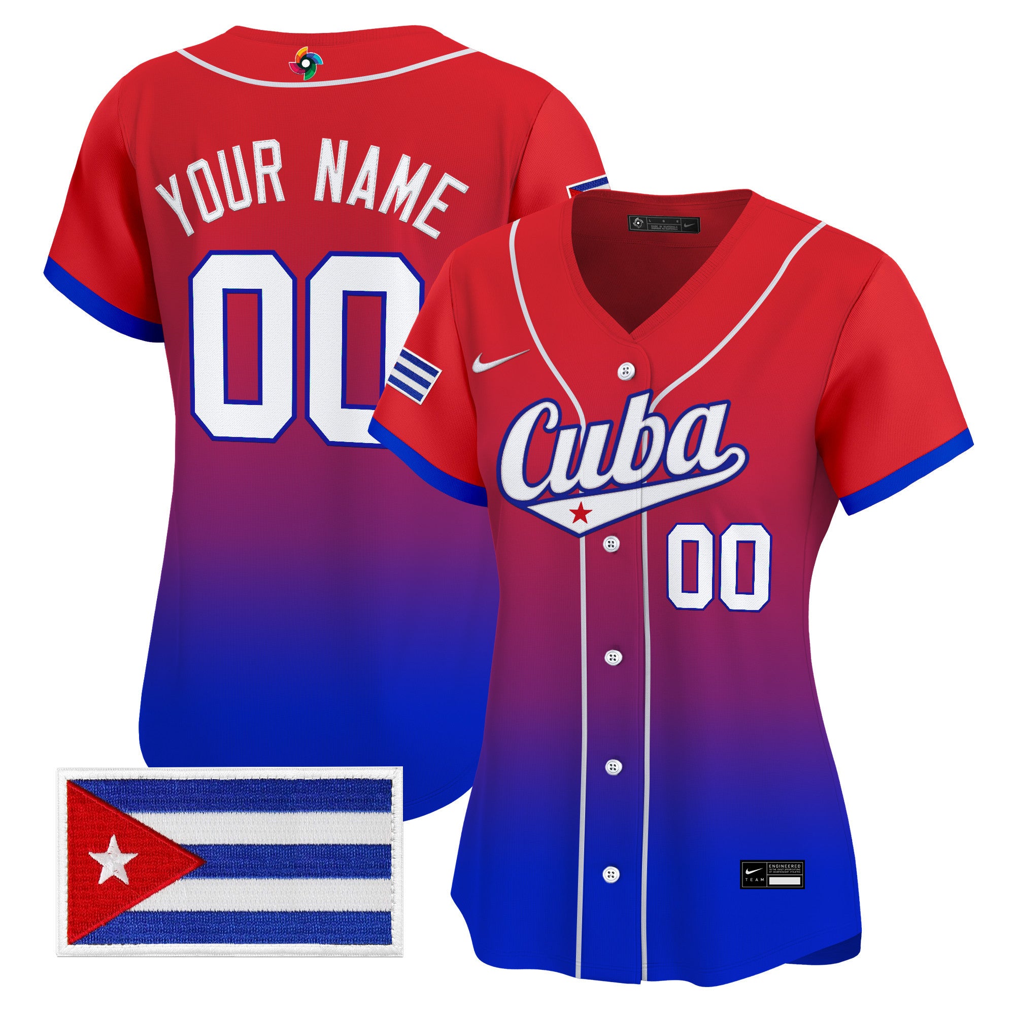 Team Cuba World Baseball Classic Vapor Premier Custom Jersey - All Stitched