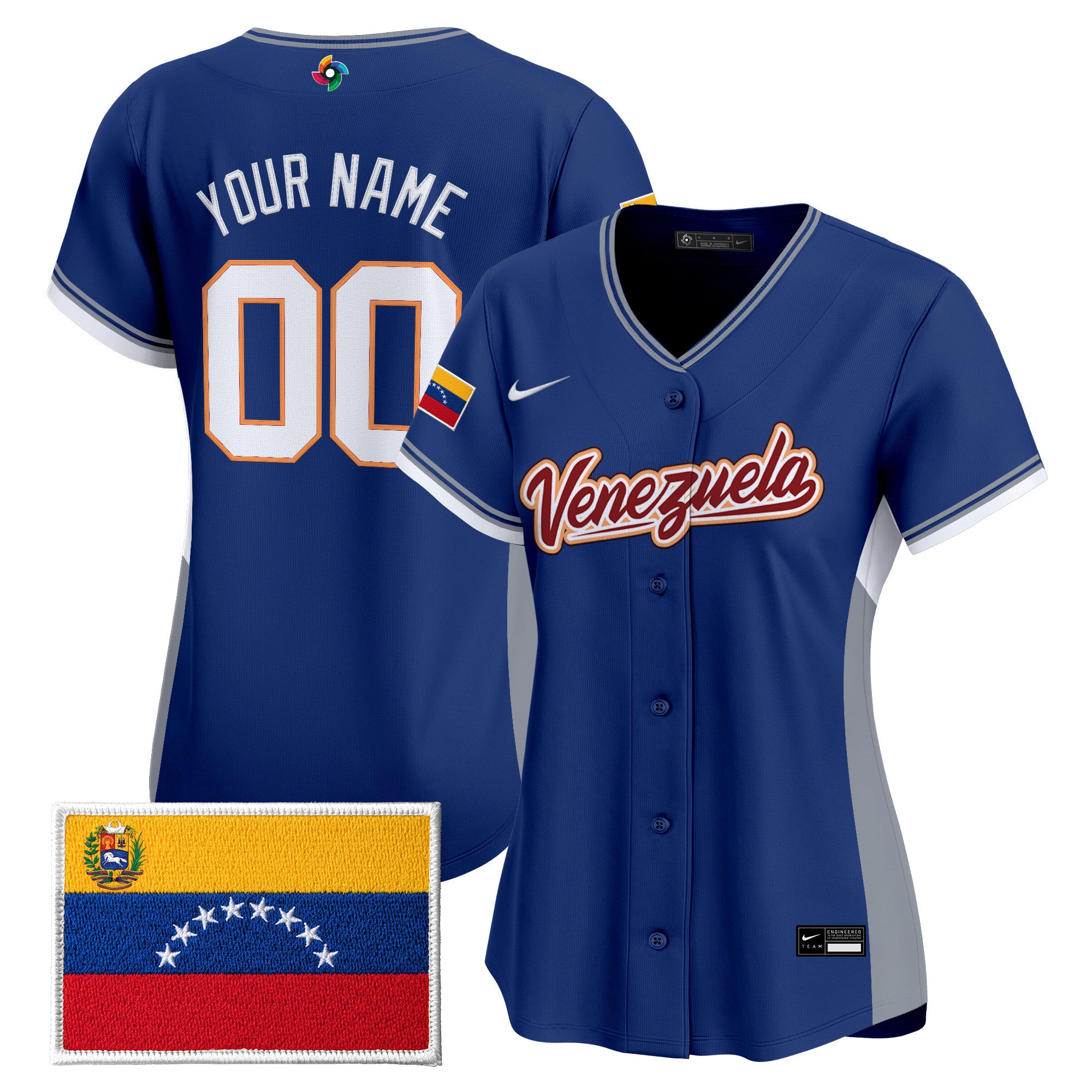 Team Venezuela World Baseball Classic Vapor Premier Custom Jersey - All Stitched