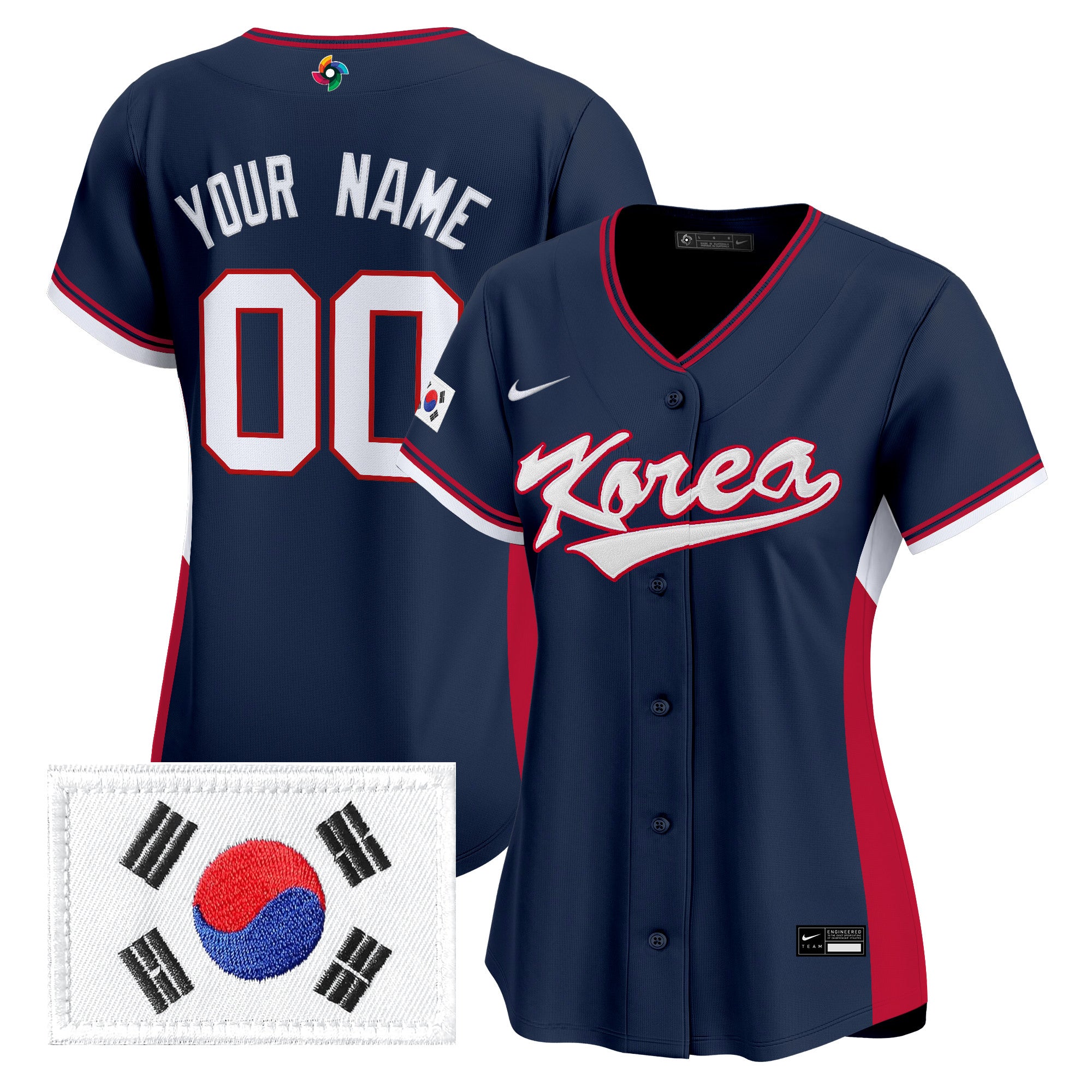 Team Korea 2026 World Baseball Classic Vapor Premier Custom Jersey - All Stitched