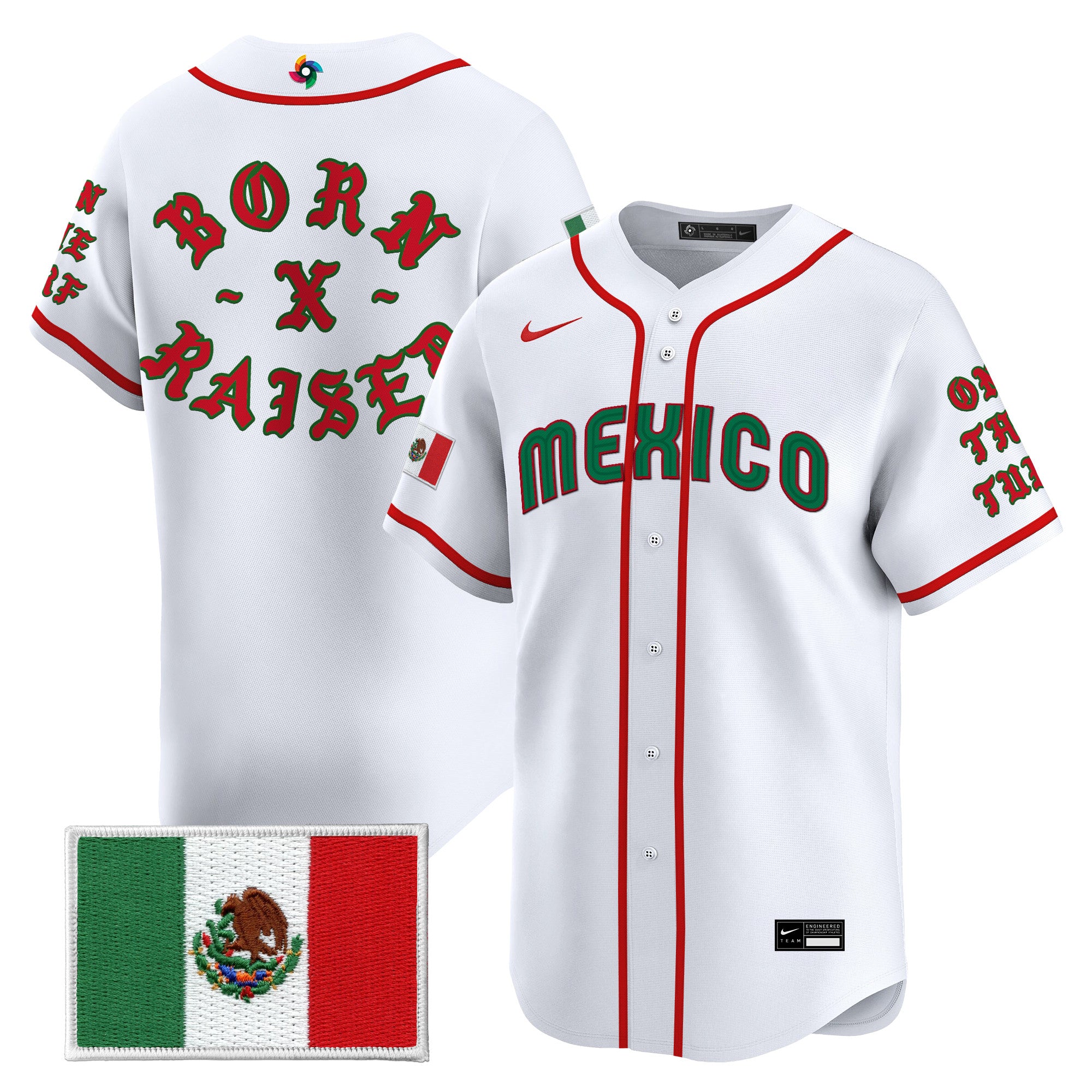 Team Mexico 2026 World Baseball Classic x BornxRaised Vapor Premier Jersey - All Stitched