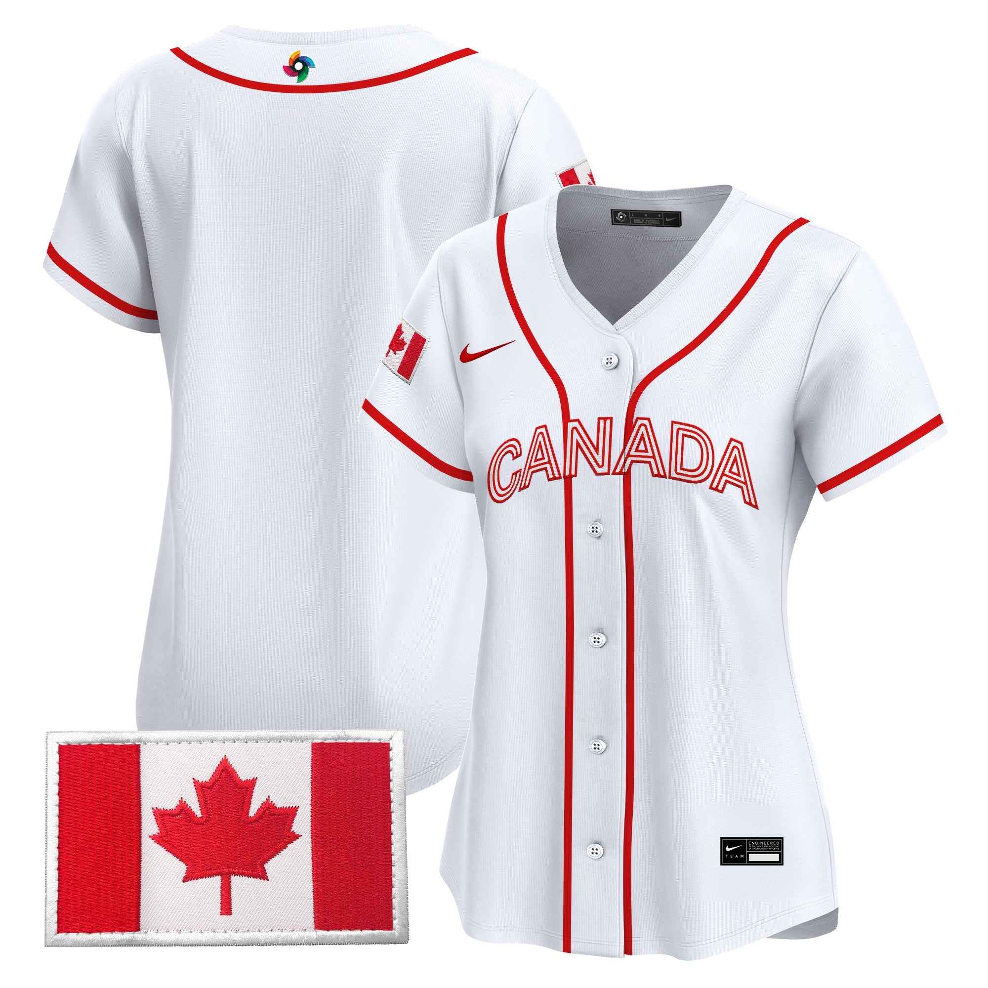 Women's Team Canada World Baseball Classic Vapor Premier Jersey - All Stitched