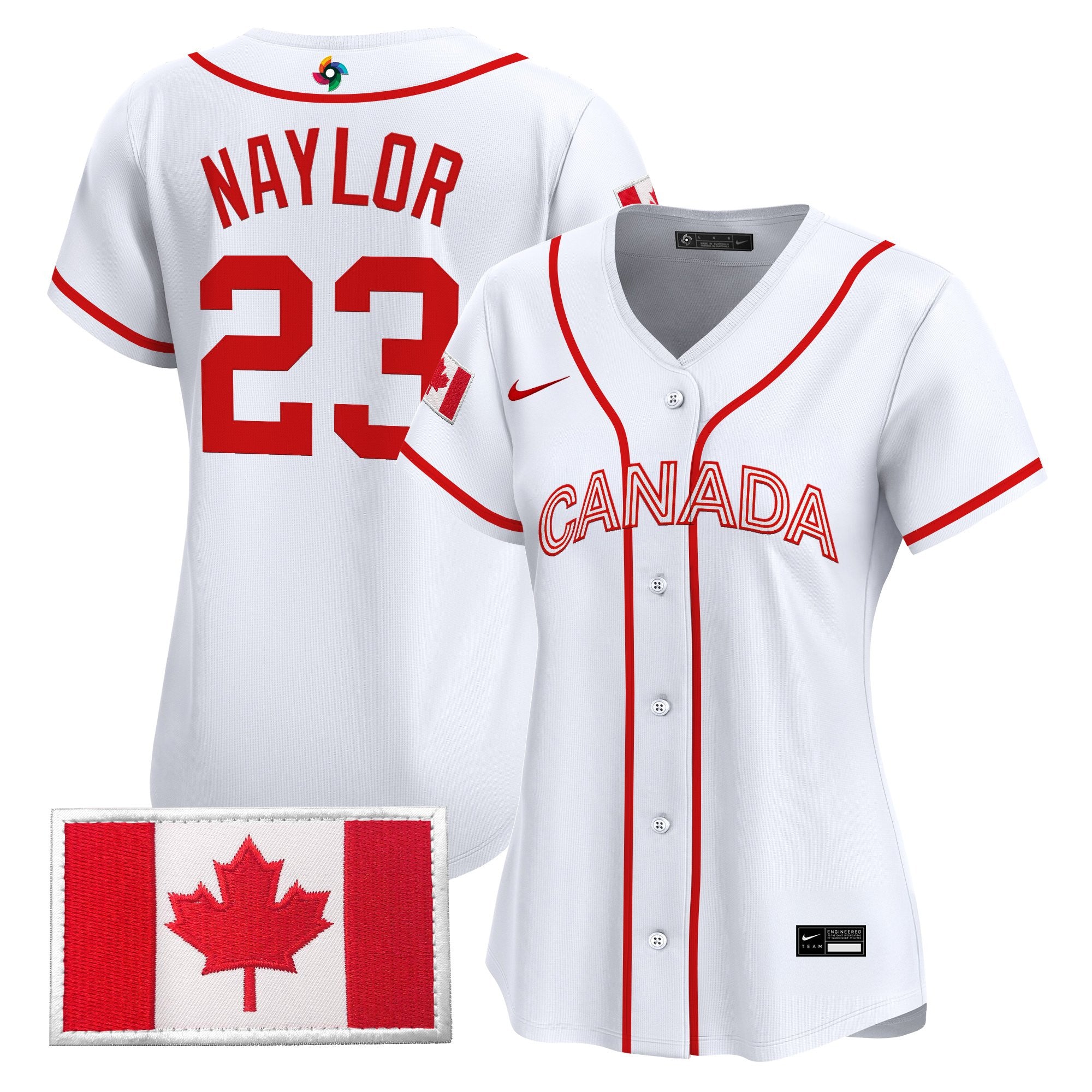 Women's Team Canada World Baseball Classic Vapor Premier Jersey - All Stitched