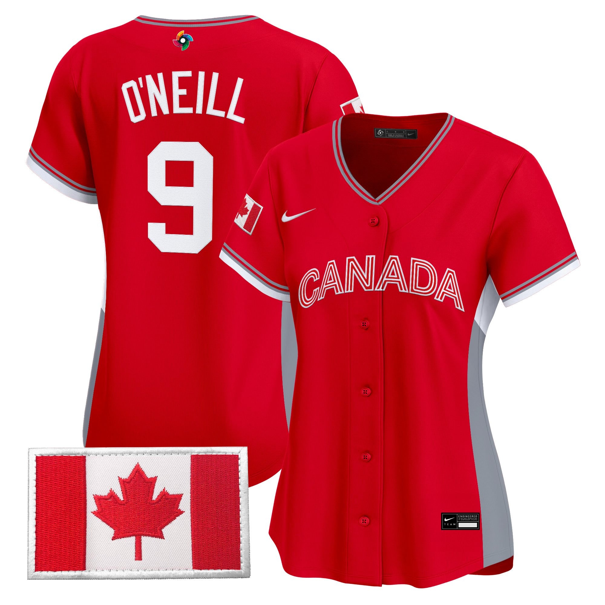 Women's Team Canada World Baseball Classic Vapor Premier Jersey - All Stitched