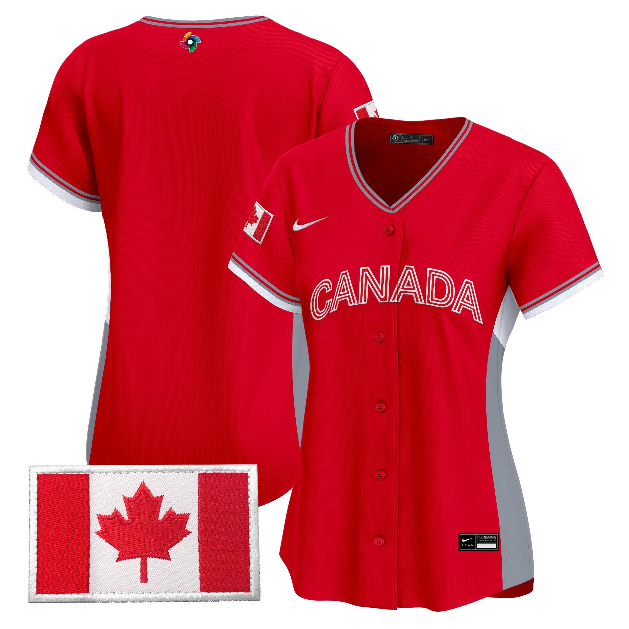 Women's Team Canada World Baseball Classic Vapor Premier Jersey - All Stitched
