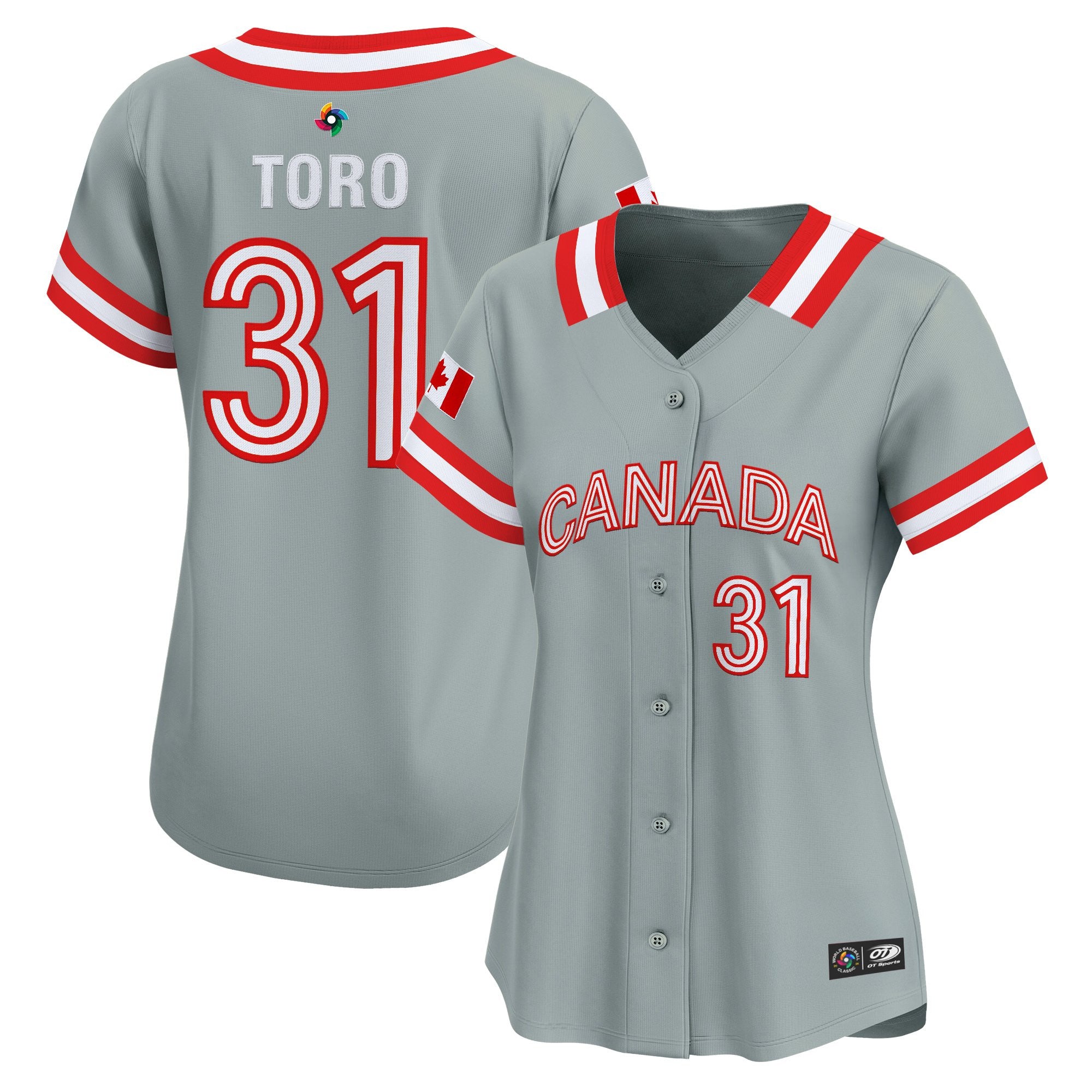 Women's Team Canada World Baseball Classic Vapor Premier Jersey - All Stitched