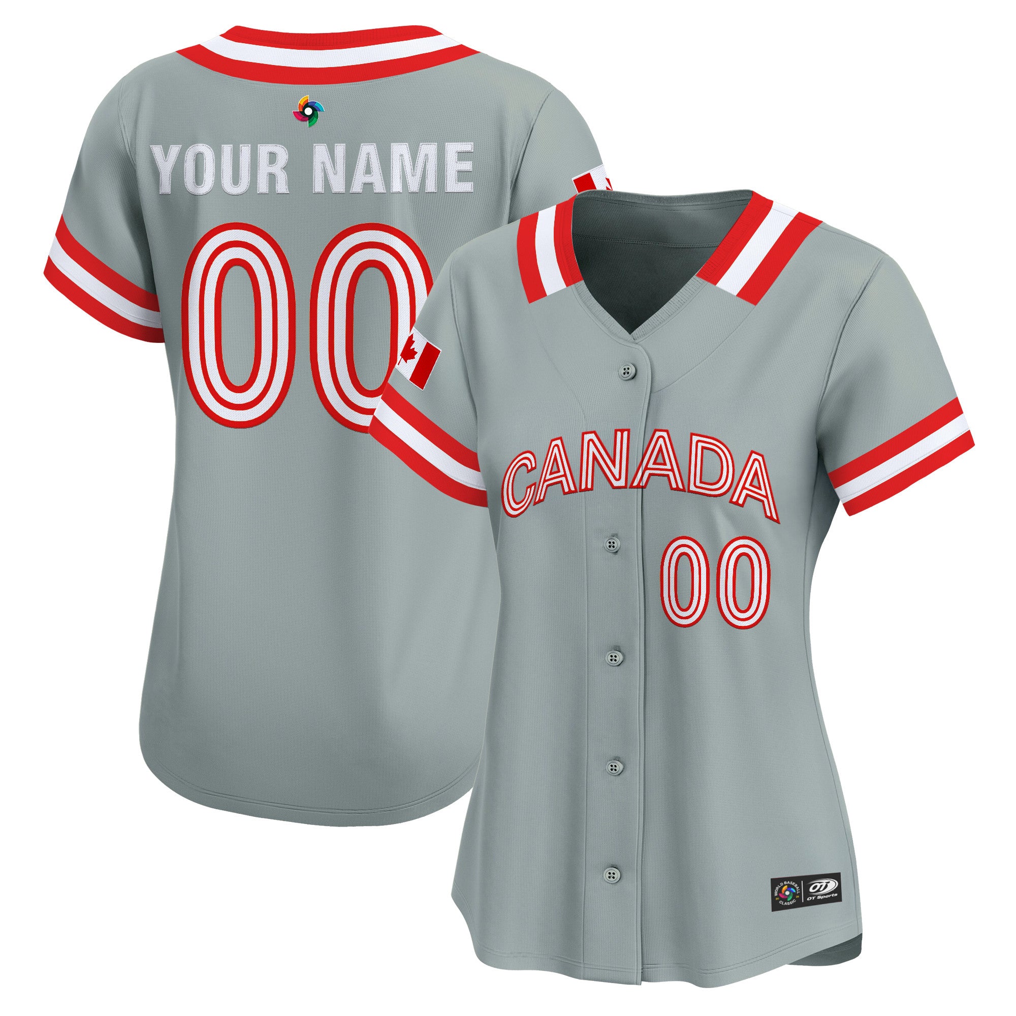 Team Canada World Baseball Classic Vapor Premier Custom Jersey - All Stitched