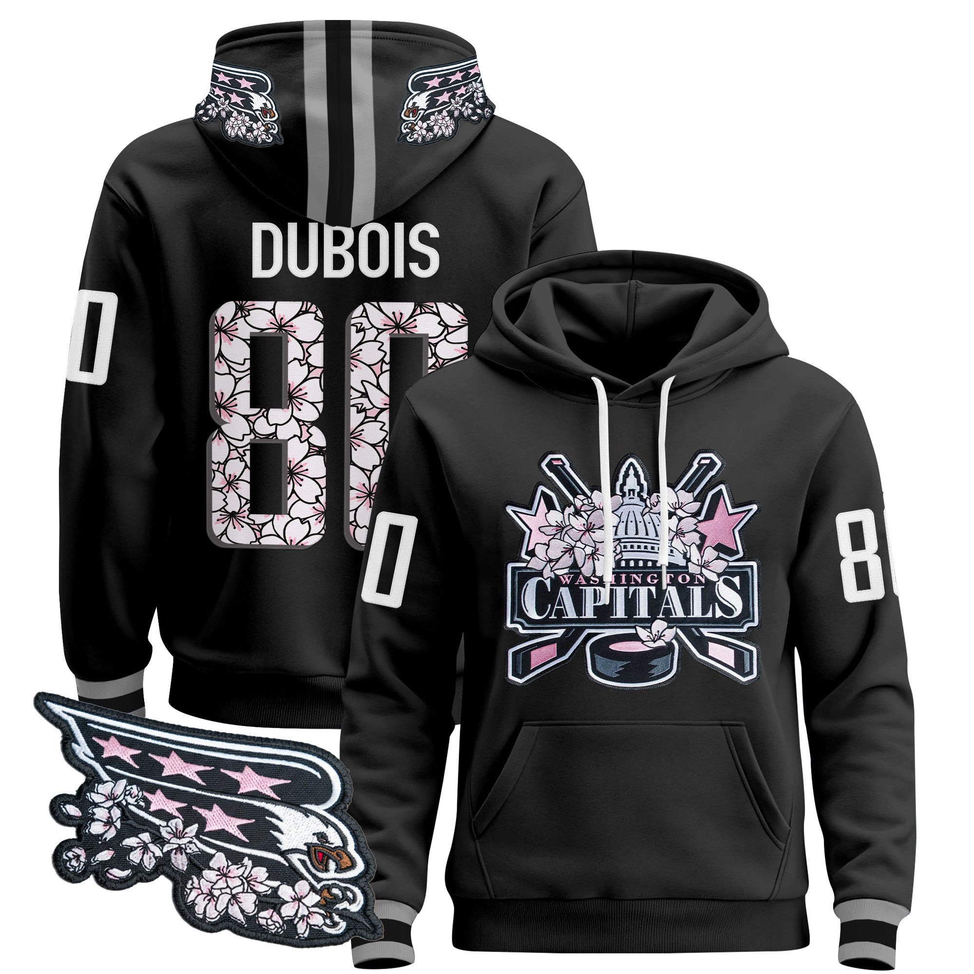 Washington Capitals 2026 Cherry Blossom Pullover Hoodie - All Stitched