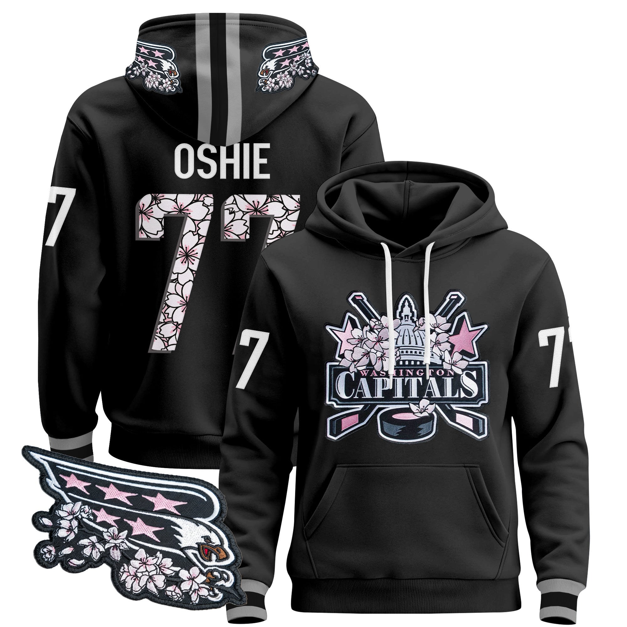 Washington Capitals 2026 Cherry Blossom Pullover Hoodie - All Stitched