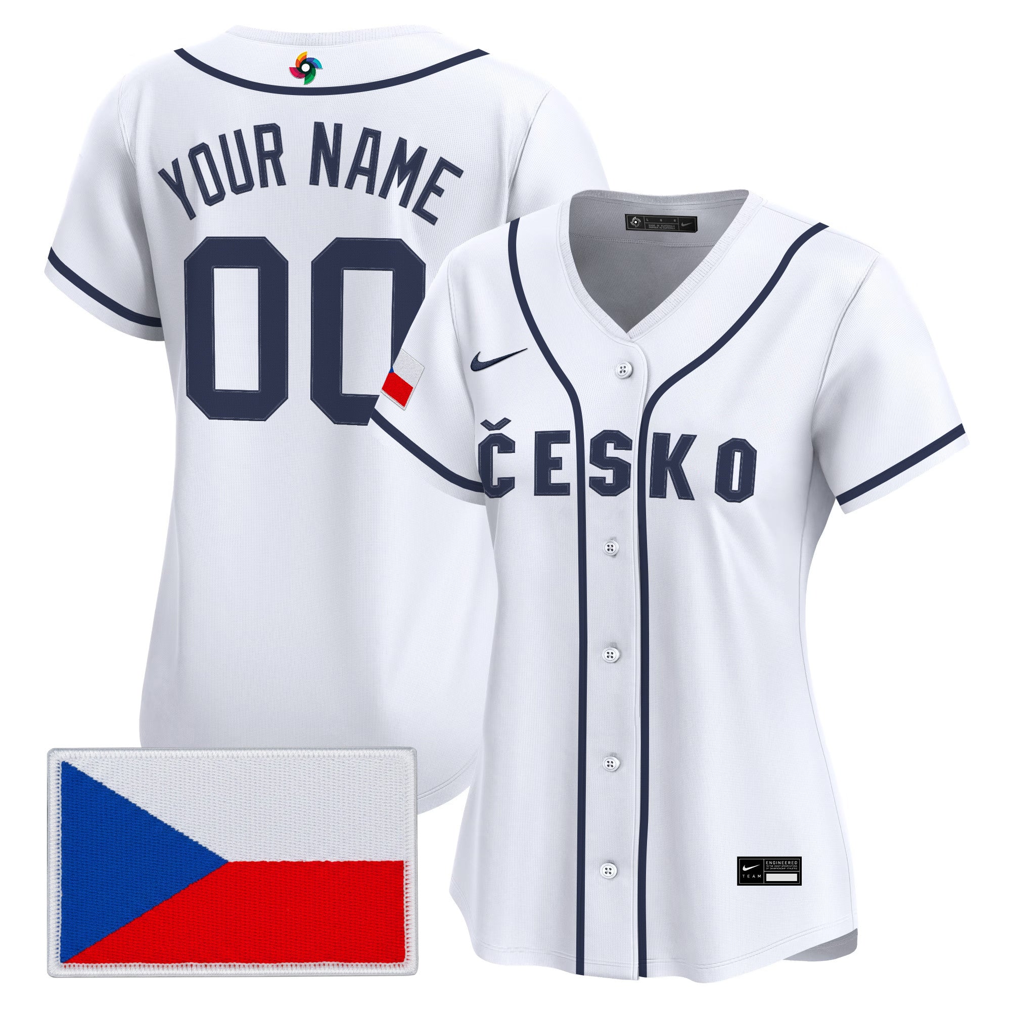Team Czechia 2026 World Baseball Classic Vapor Premier Custom Jersey - All Stitched