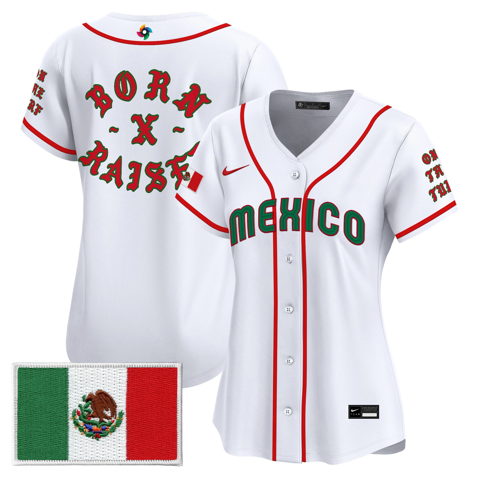 Team Mexico 2026 World Baseball Classic x BornxRaised Vapor Premier Jersey - All Stitched