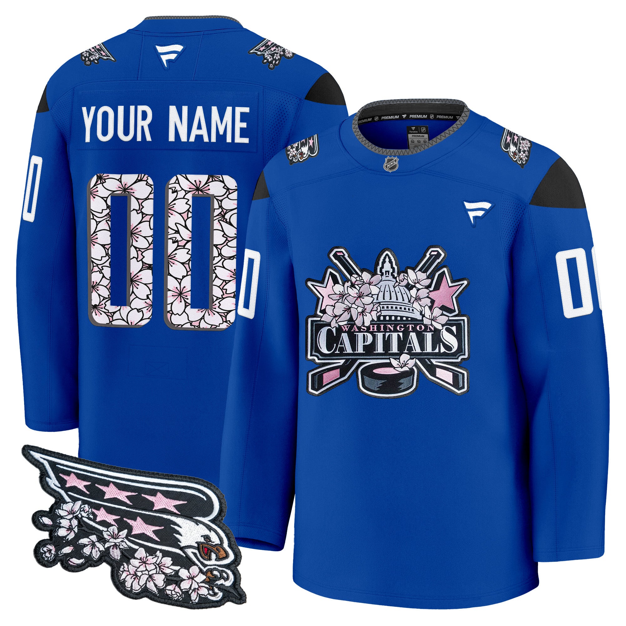 Washington Capitals 2026 Cherry Blossom Premium Custom Jersey - All Stitched