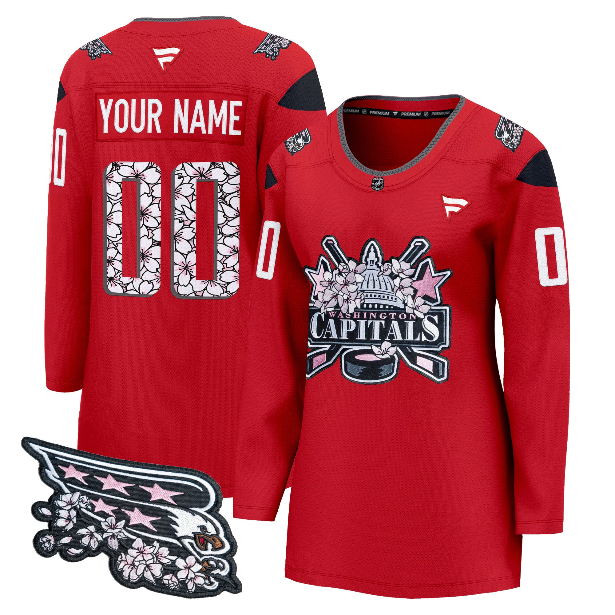 Washington Capitals 2026 Cherry Blossom Premium Custom Jersey - All Stitched