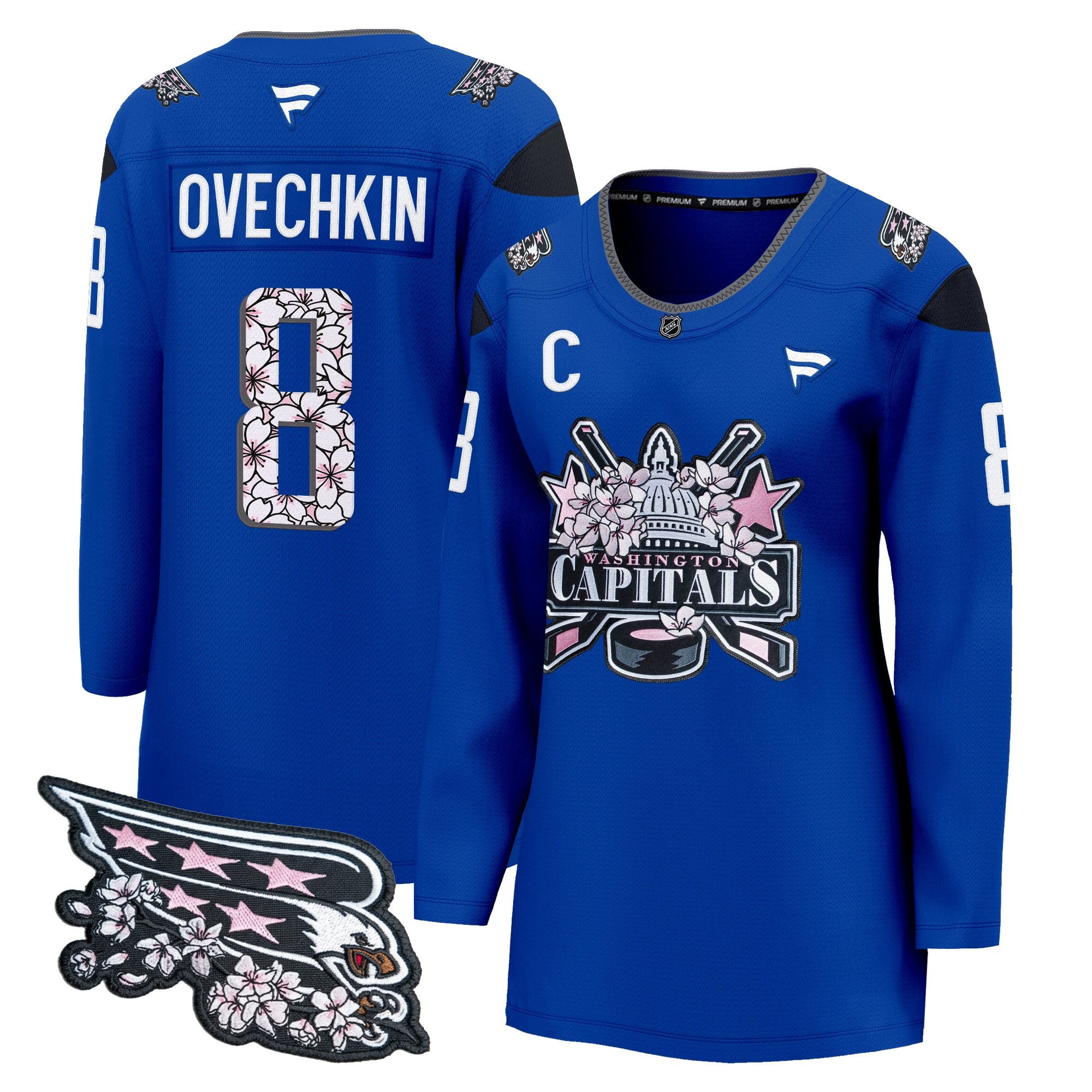 Women's Washington Capitals 2026 Cherry Blossom Premium Jersey - All Stitched