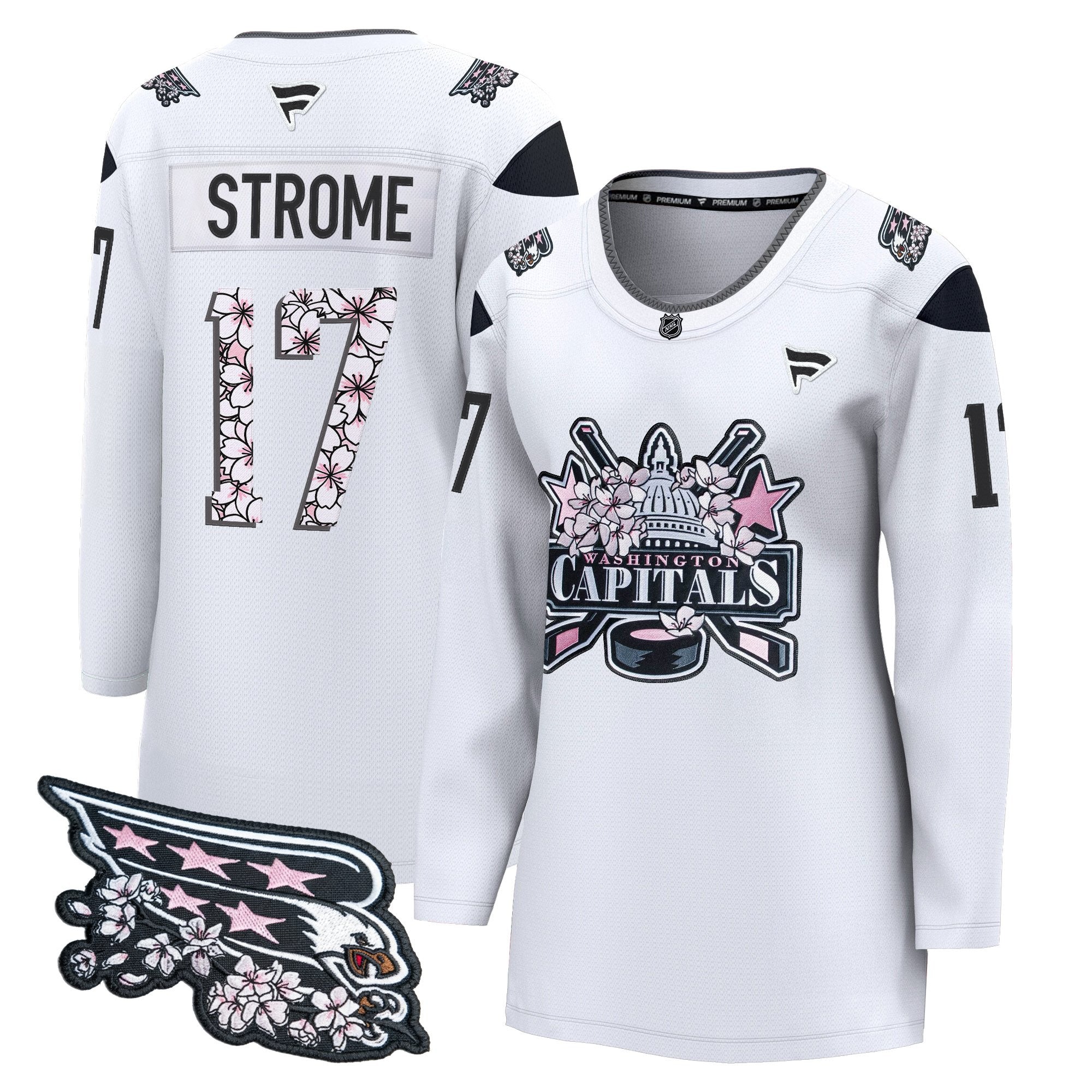 Women's Washington Capitals 2026 Cherry Blossom Premium Jersey - All Stitched