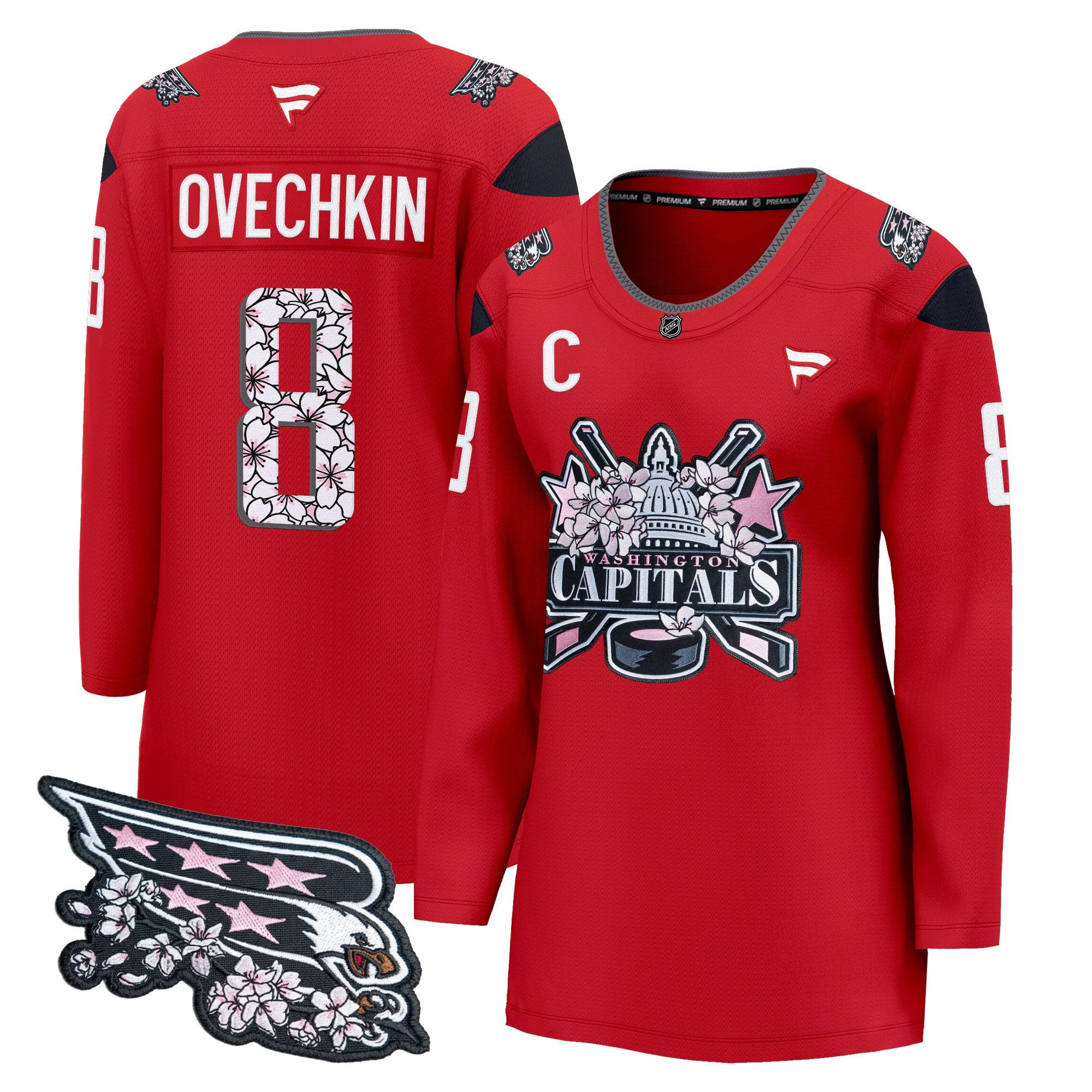 Women's Washington Capitals 2026 Cherry Blossom Premium Jersey - All Stitched