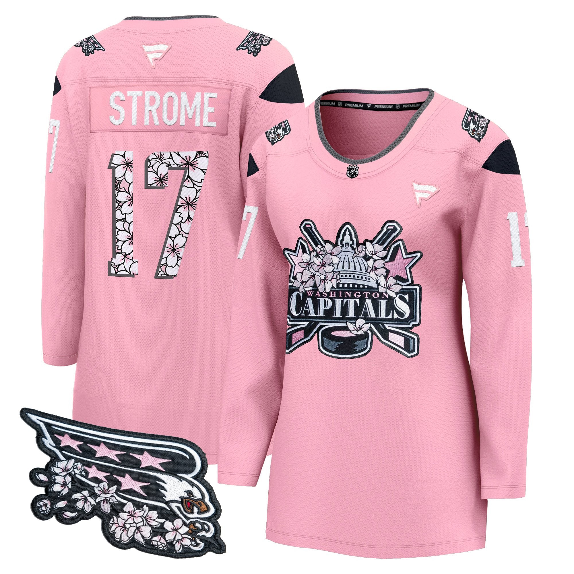 Women's Washington Capitals 2026 Cherry Blossom Premium Jersey - All Stitched