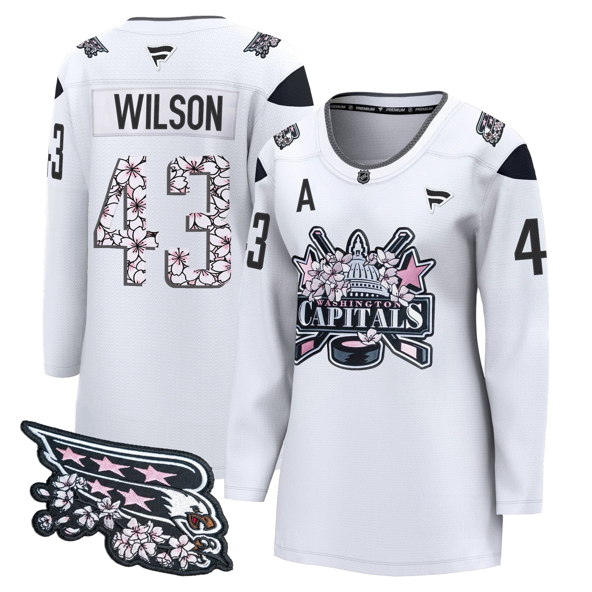 Women's Washington Capitals 2026 Cherry Blossom Premium Jersey - All Stitched