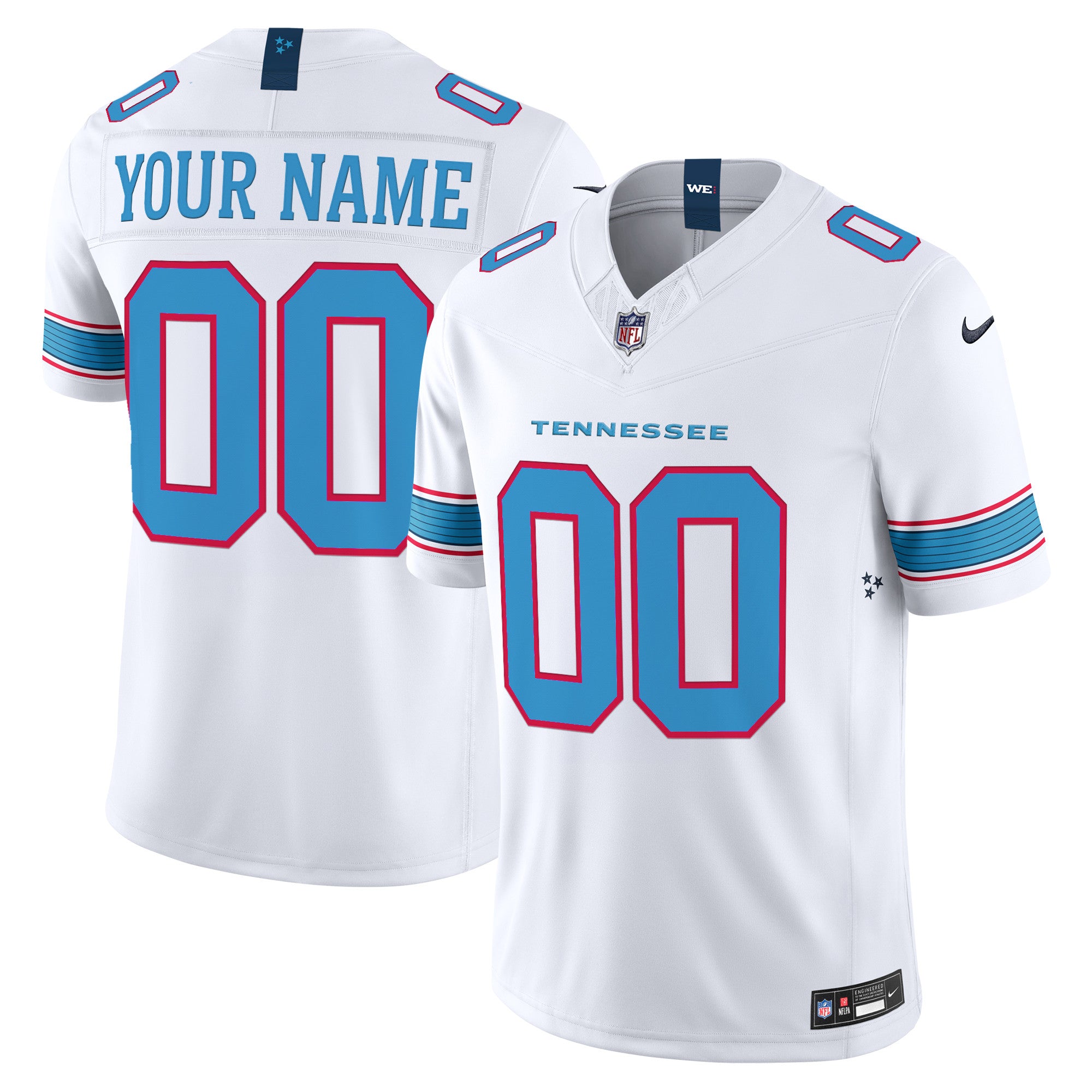 Tennessee Titans 2026 Vapor Limited Custom Jersey - All Stitched