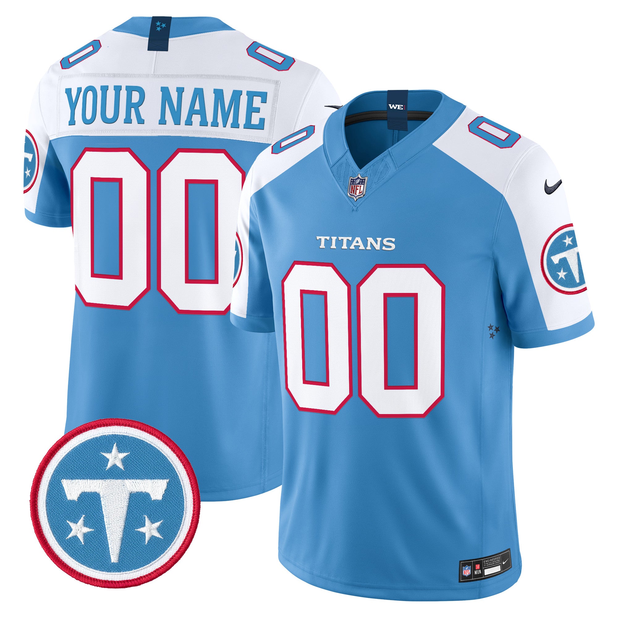Tennessee Titans 2026 Vapor Limited Custom Jersey - All Stitched