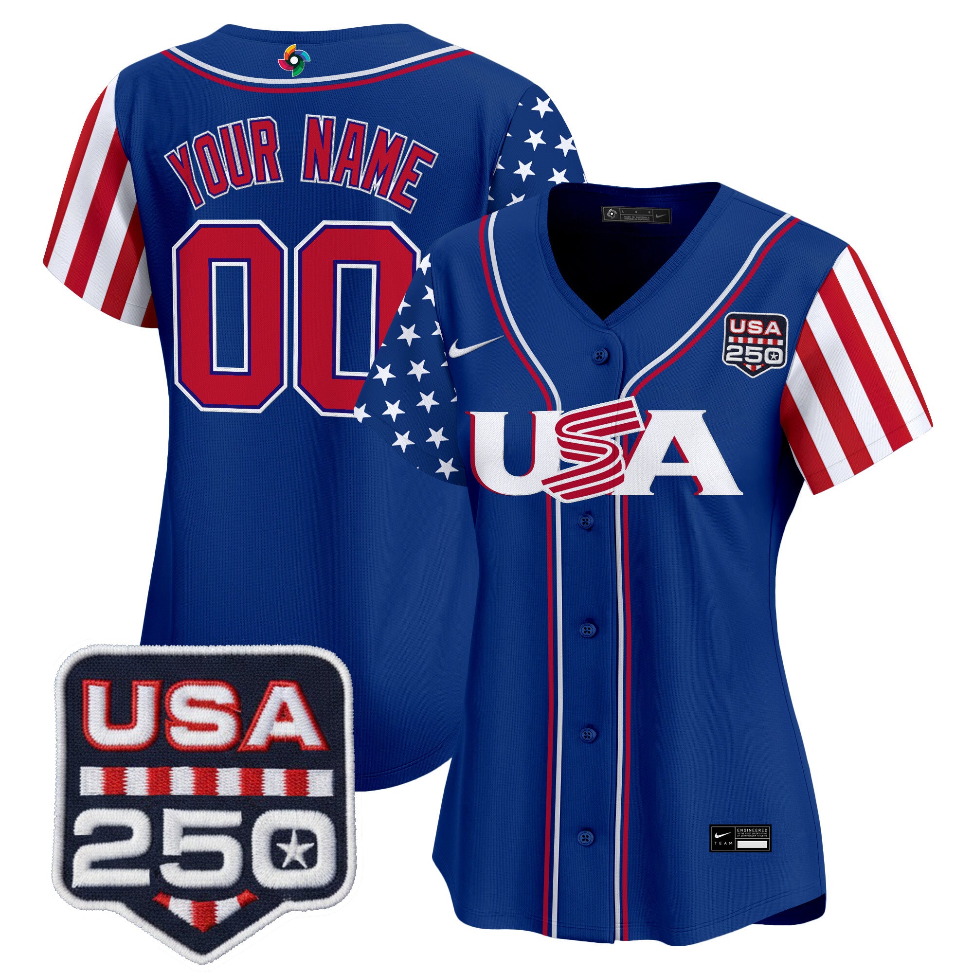 Team USA World Baseball Classic "America250 Edition" Vapor Premier Limited Custom Jersey - All Stitched