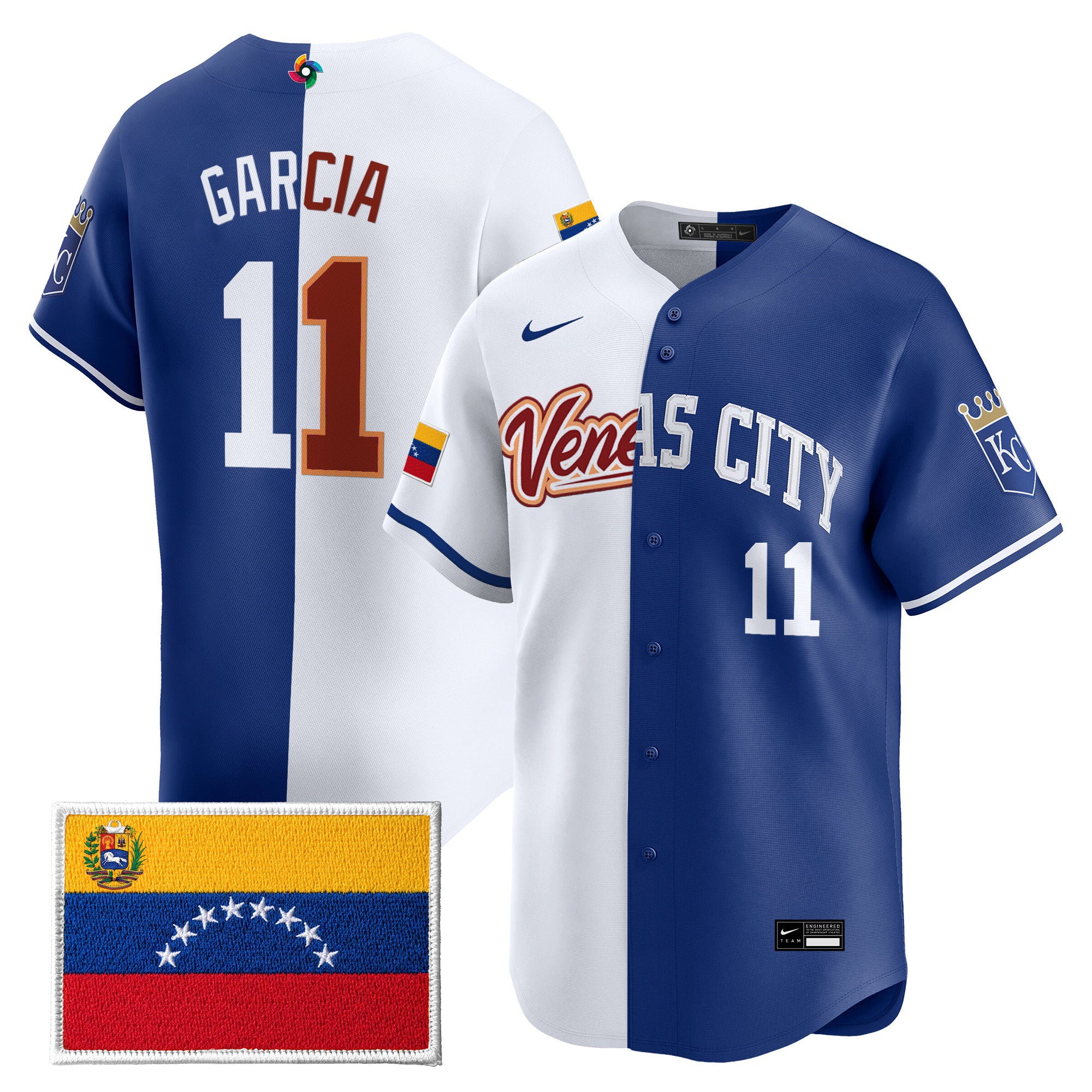 Team Venezuela World Baseball Classic x Pro Club Split Vapor Premier Jersey - All Stitched