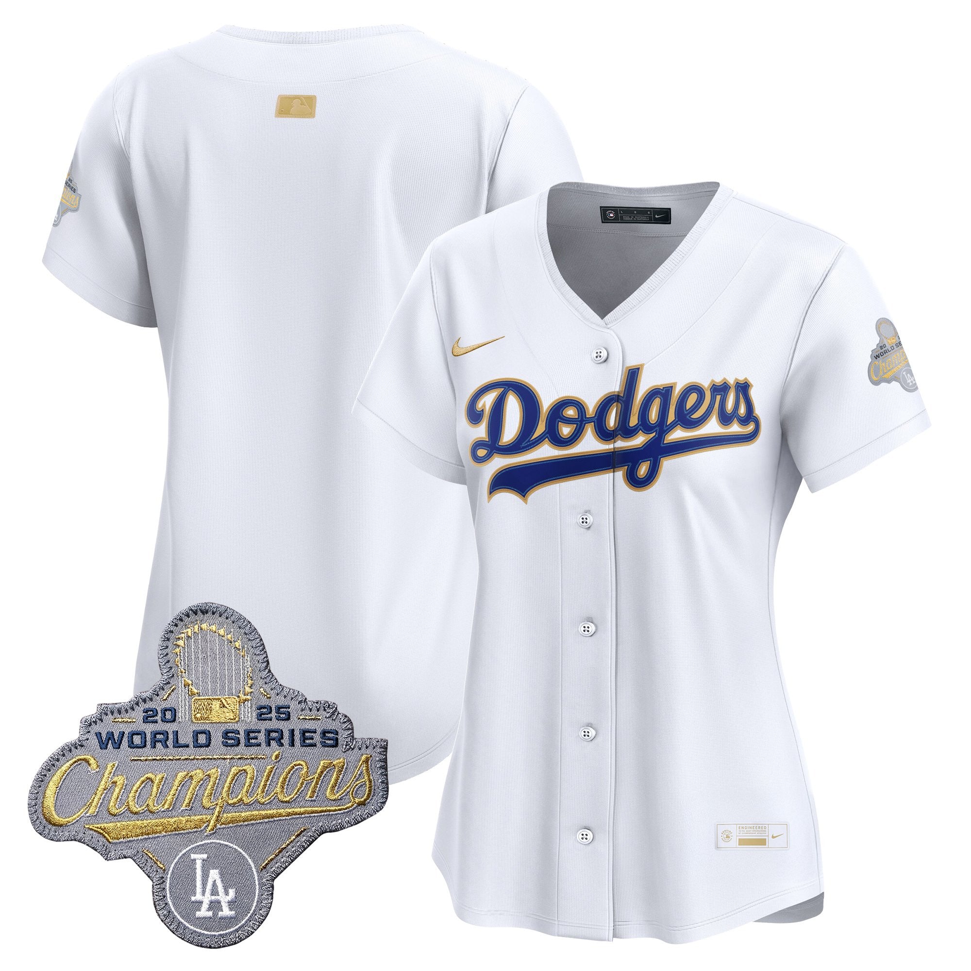 Women's Los Angeles Dodgers "Gold Collection" Premier Limited Jersey - All Stitched