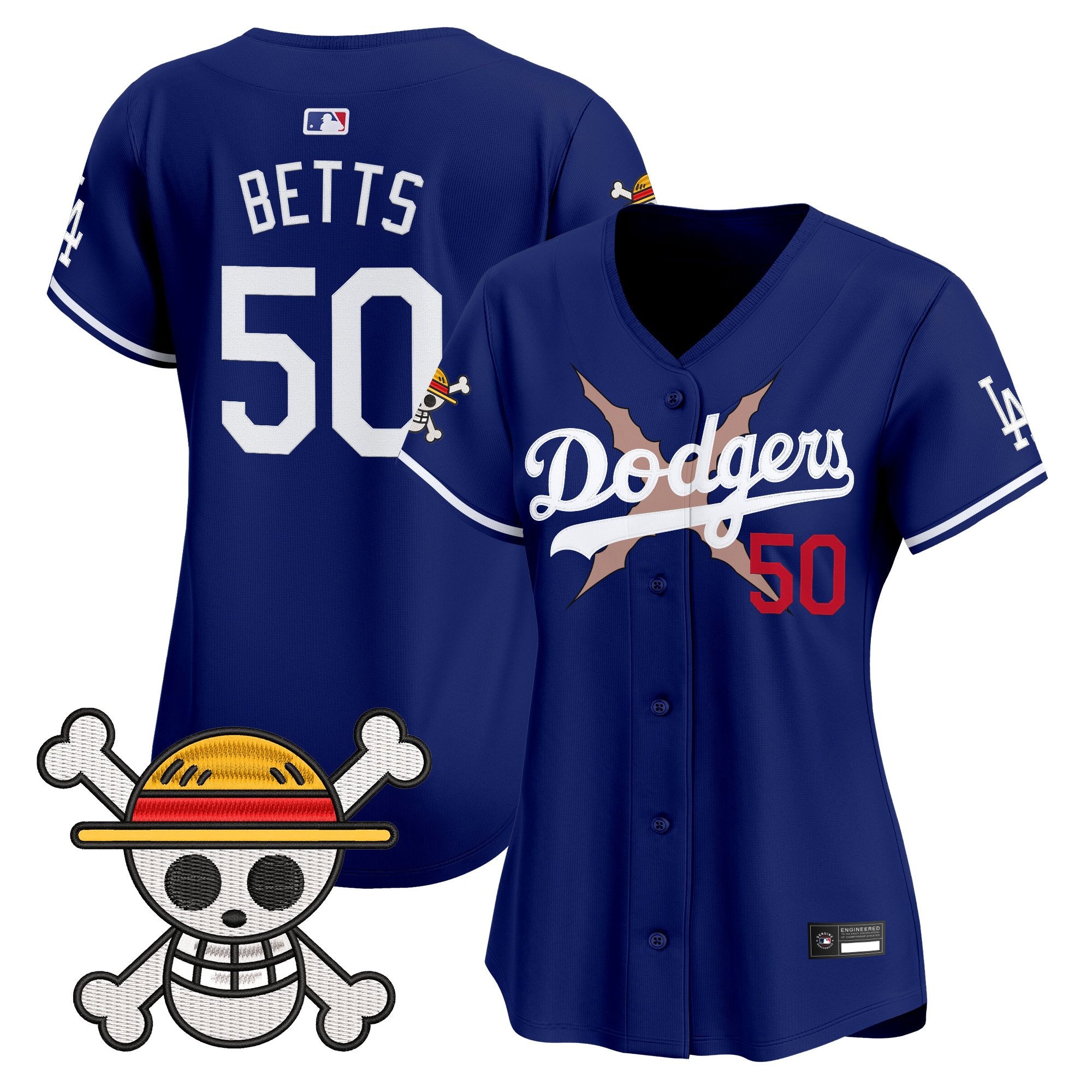 Women's Los Angeles Dodgers x One Piece Vapor Premier Limited Jersey - Stitched