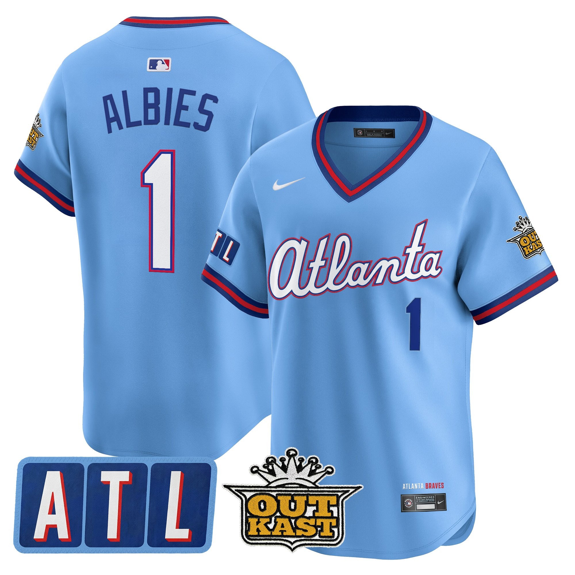 Men's Atlanta Braves 2026 City Connect x Outkast Vapor Premier Limited Jersey - All Stitched