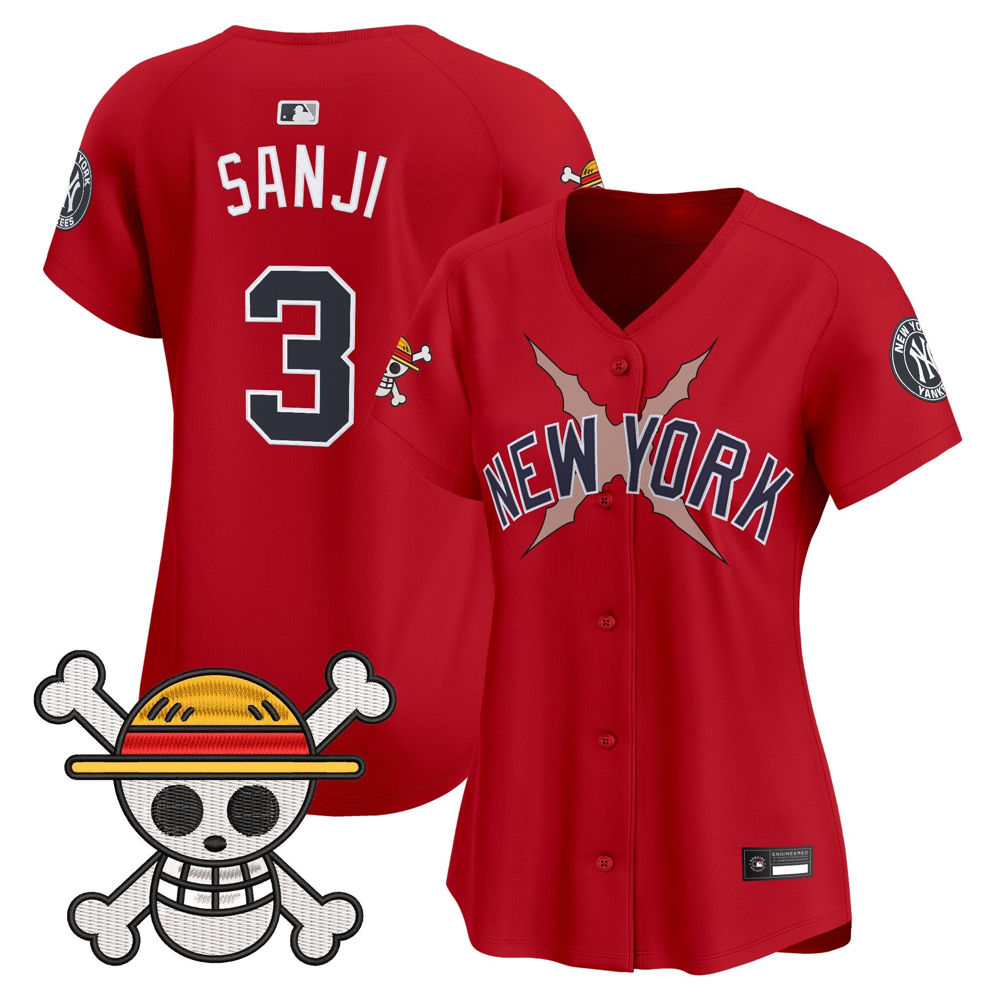 Women's New York Yankees x One Piece Vapor Premier Limited Jersey - Stitched