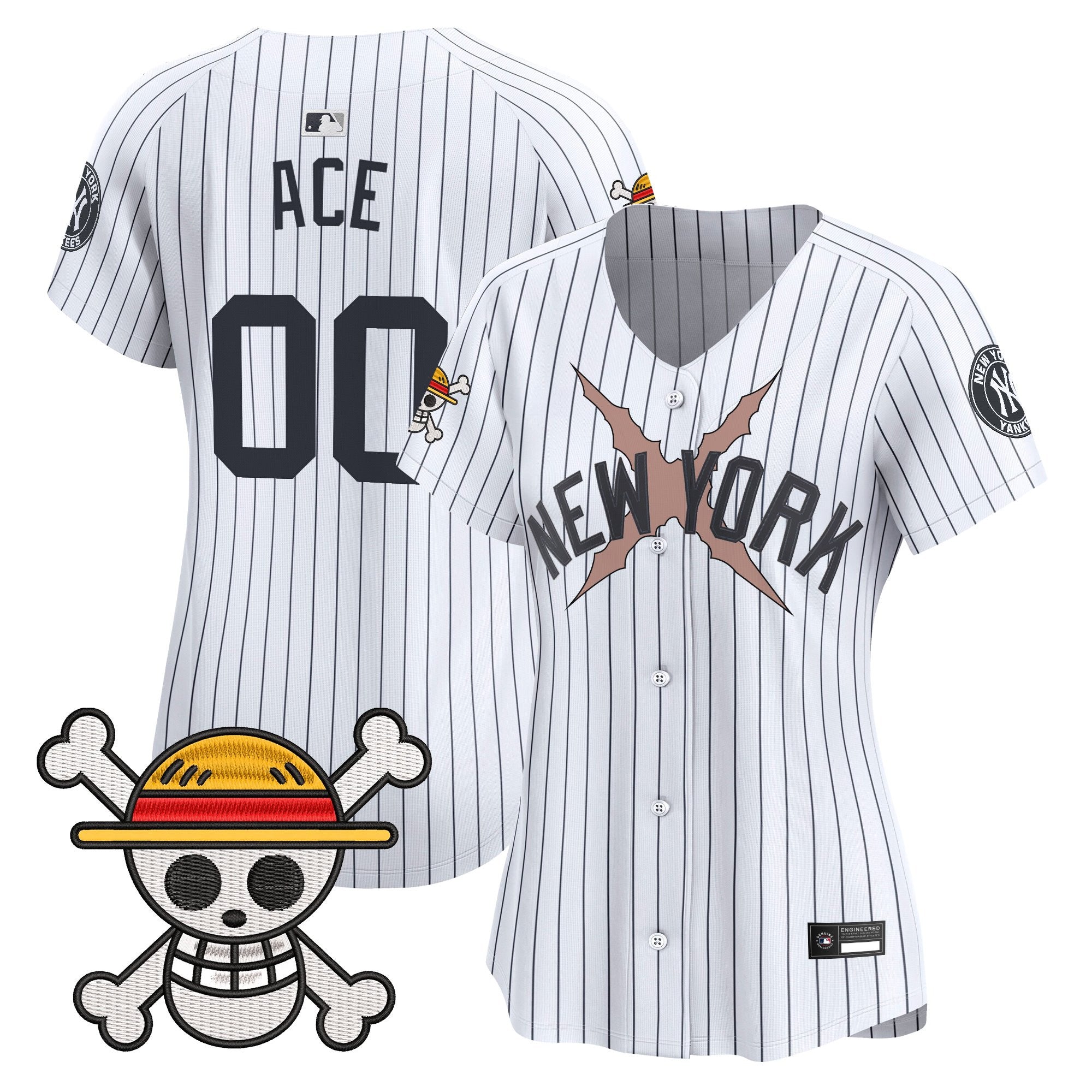 Women's New York Yankees x One Piece Vapor Premier Limited Jersey - Stitched