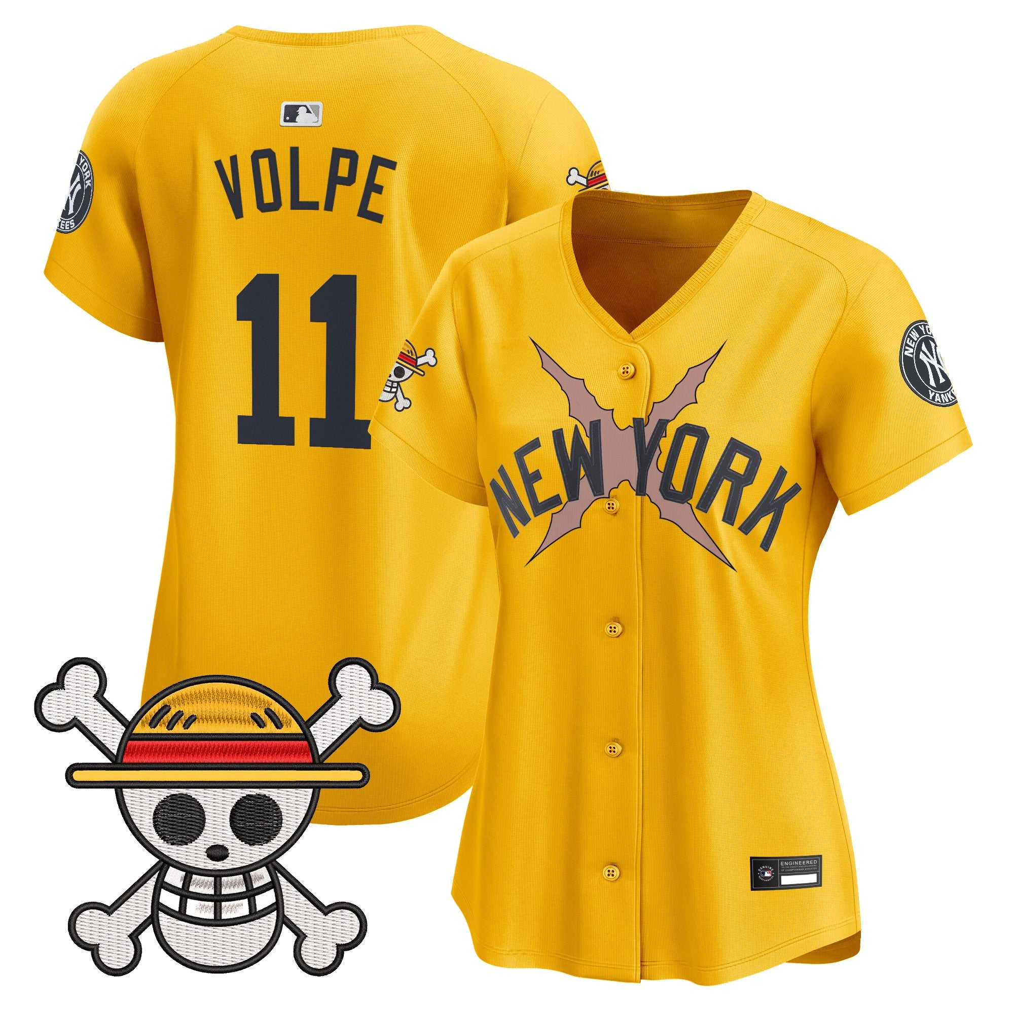 Women's New York Yankees x One Piece Vapor Premier Limited Jersey - Stitched