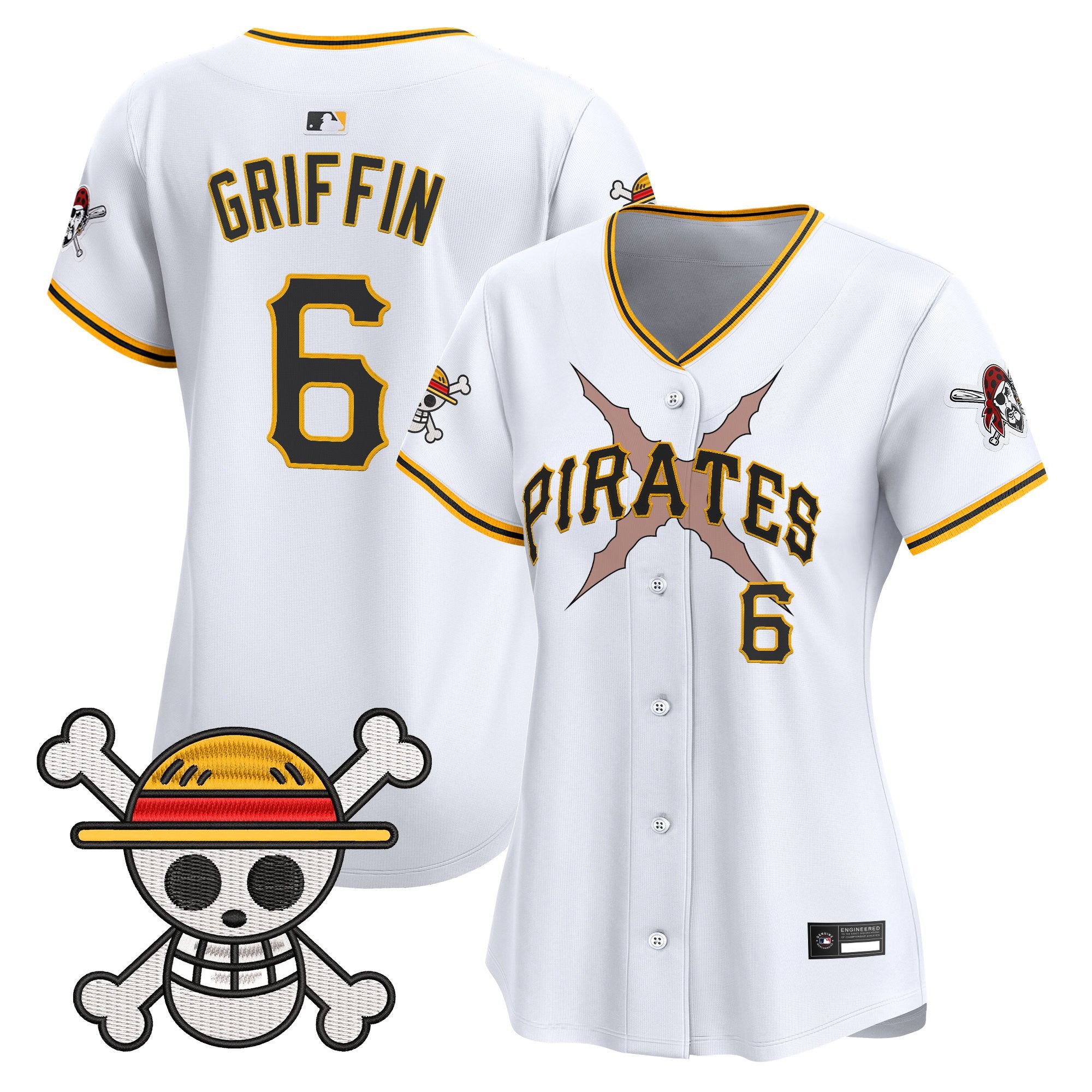 Women's Pittsburgh Pirates x One Piece Vapor Premier Limited Jersey - Stitched