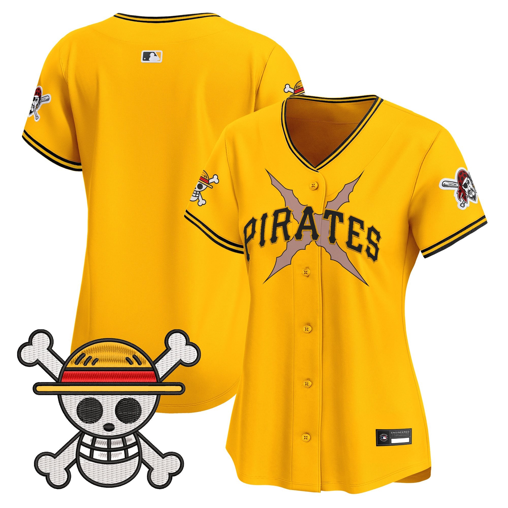 Women's Pittsburgh Pirates x One Piece Vapor Premier Limited Jersey - Stitched