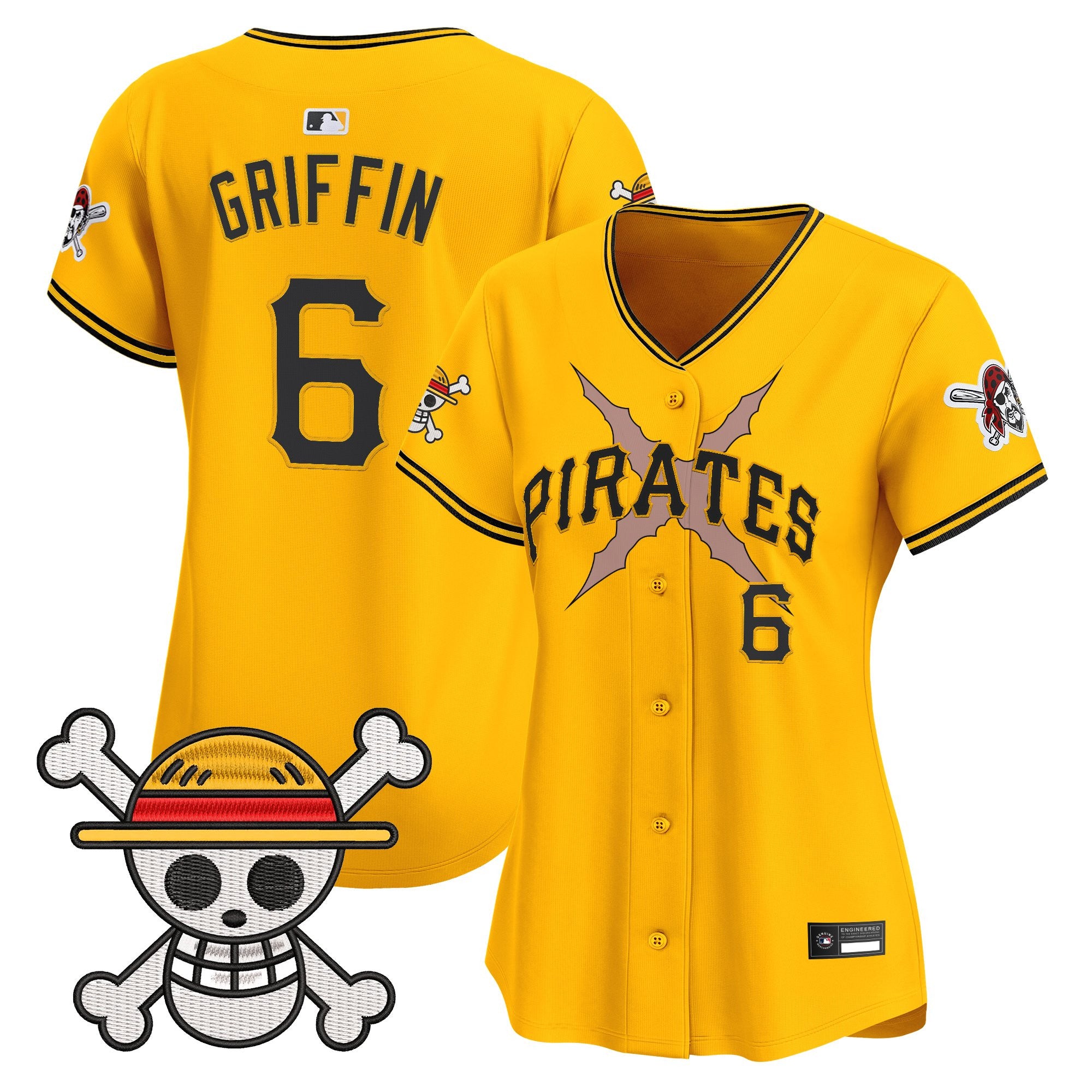Women's Pittsburgh Pirates x One Piece Vapor Premier Limited Jersey - Stitched