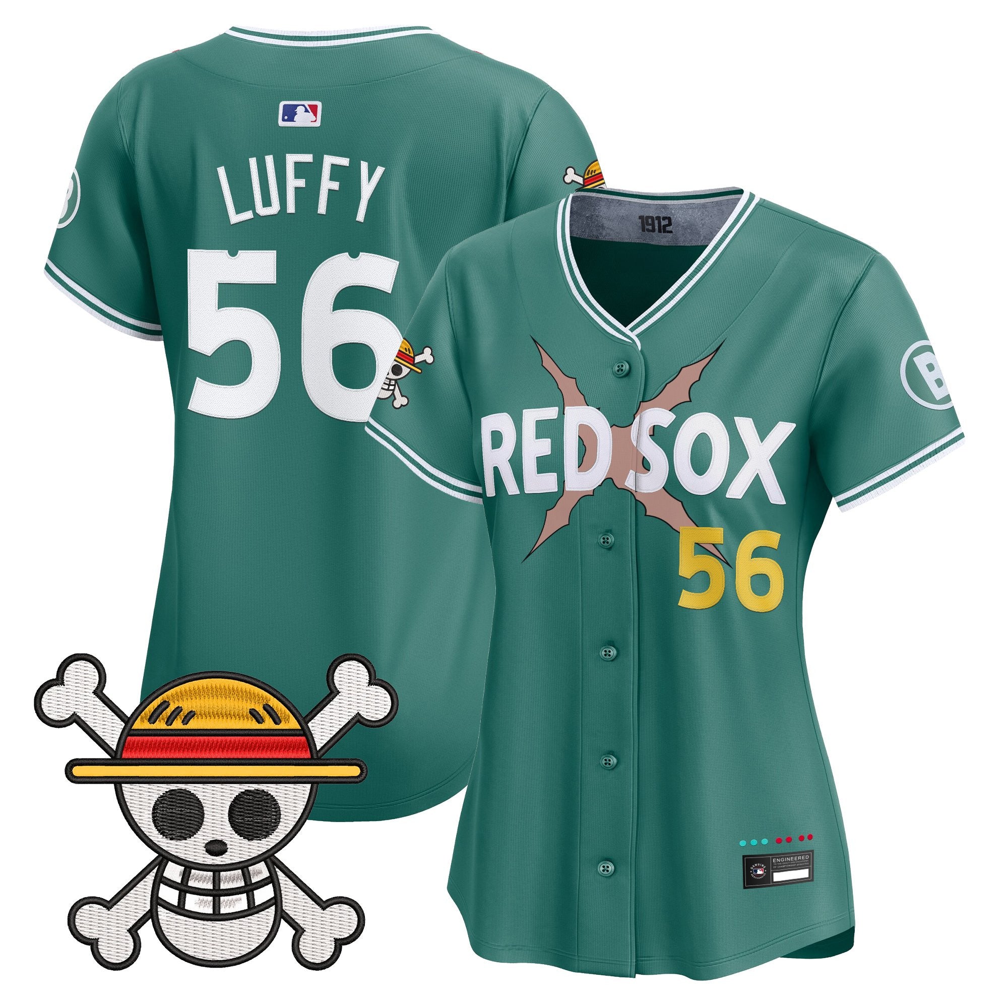 Women's Boston Red Sox x One Piece Vapor Premier Limited Jersey - Stitched