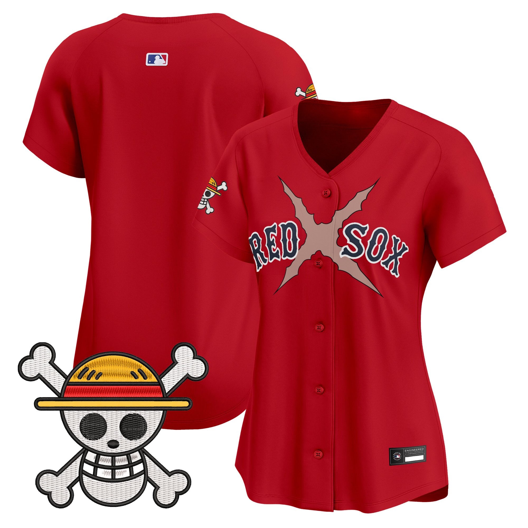 Women's Boston Red Sox x One Piece Vapor Premier Limited Jersey - Stitched